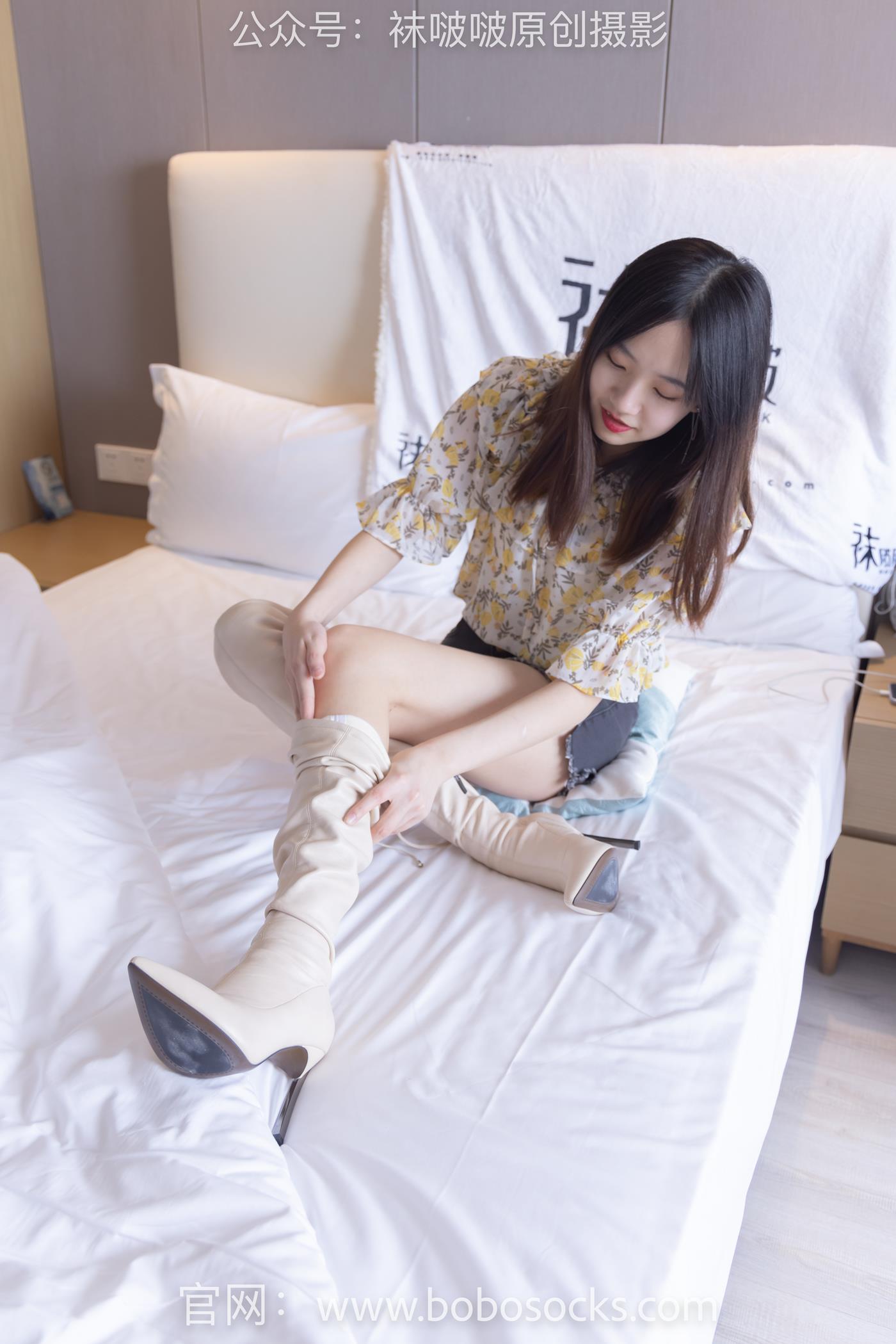 图片[75]-[BoBoSocks袜啵啵]NO.136 小甜豆-高跟长靴、白棉袜、裸足 (1) [100P] – 速更版-美库