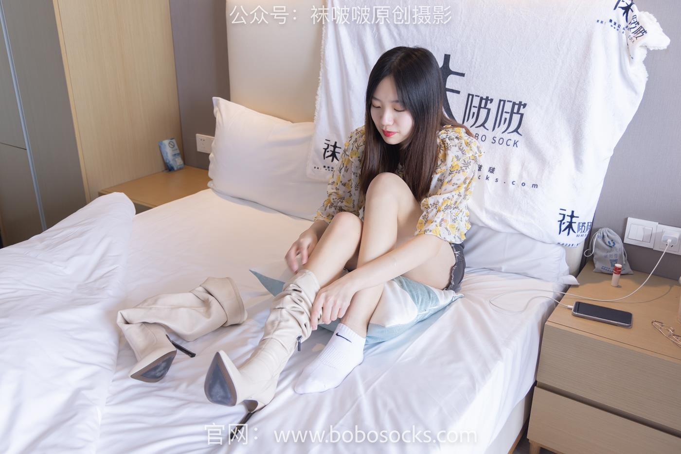 图片[80]-[BoBoSocks袜啵啵]NO.136 小甜豆-高跟长靴、白棉袜、裸足 (1) [100P] – 速更版-美库