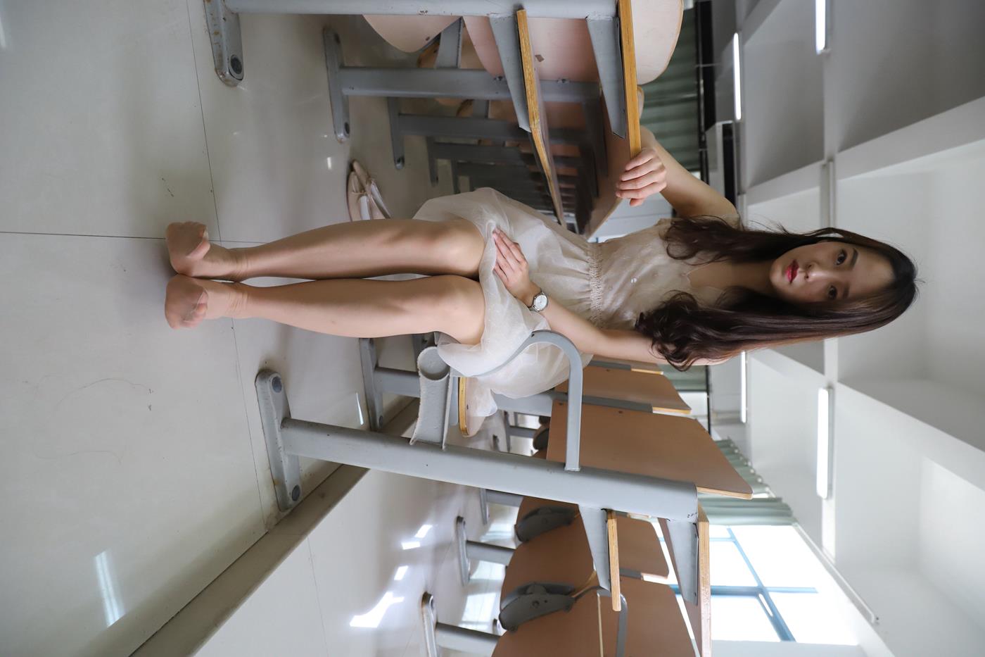 图片[40]-大西瓜爱牙膏-2019 11X活动 模特1（一） 教室肉丝连衣裙  (4) [79P] – 速更版-美库