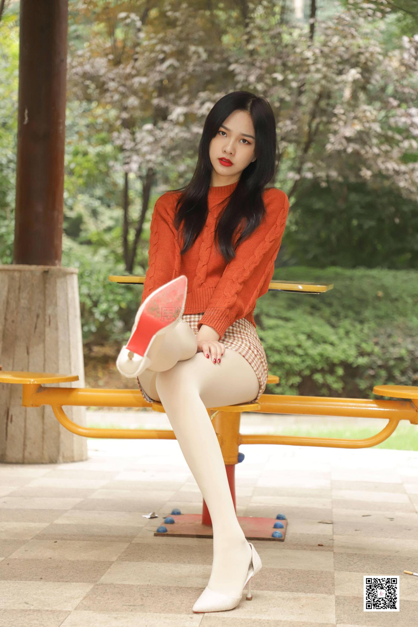 图片[35]-[SiHua思话] SJ065 橙子 冬日公园那一缕阳光 [48P] – 速更版-美库