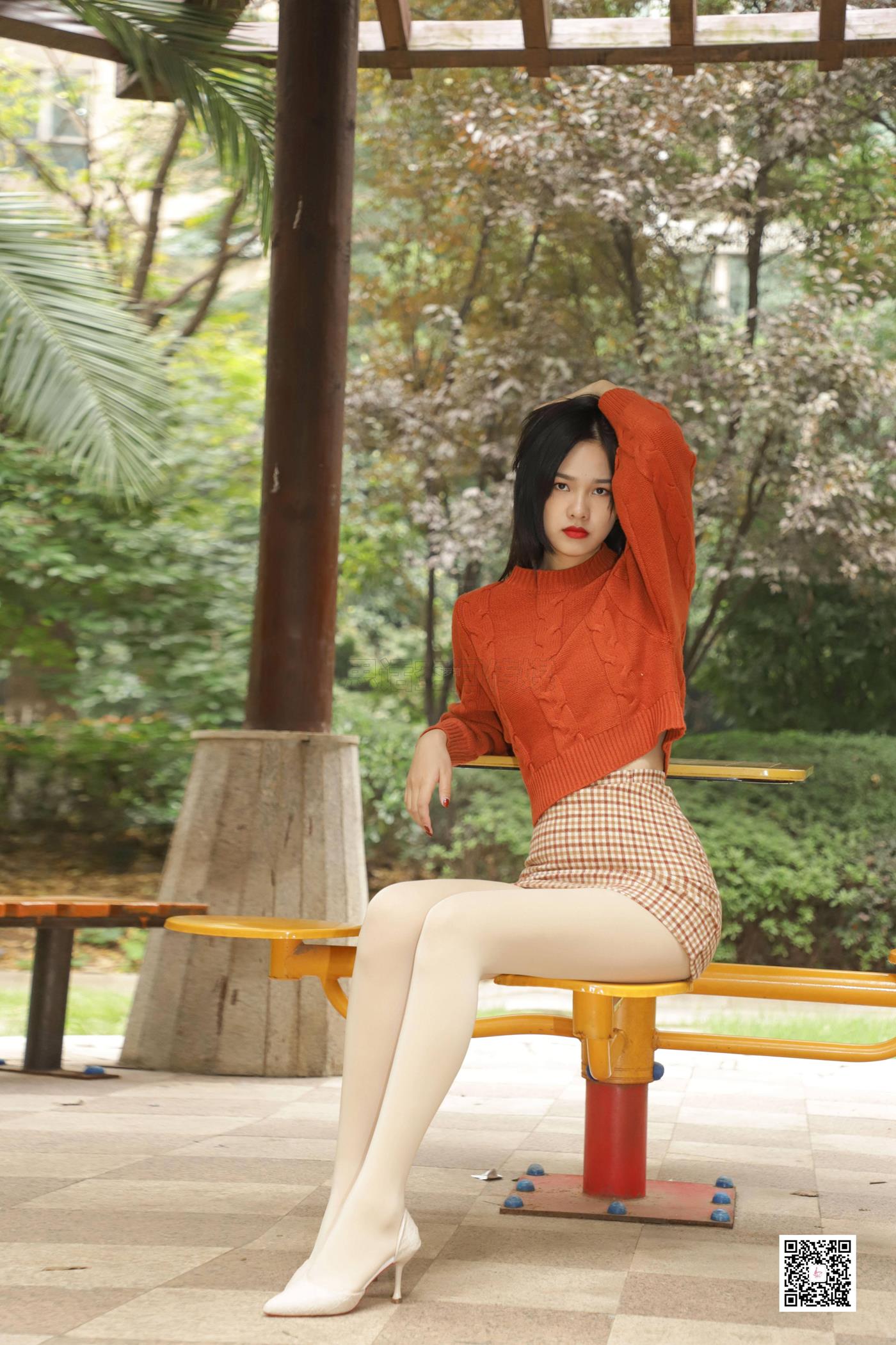 图片[39]-[SiHua思话] SJ065 橙子 冬日公园那一缕阳光 [48P] – 速更版-美库