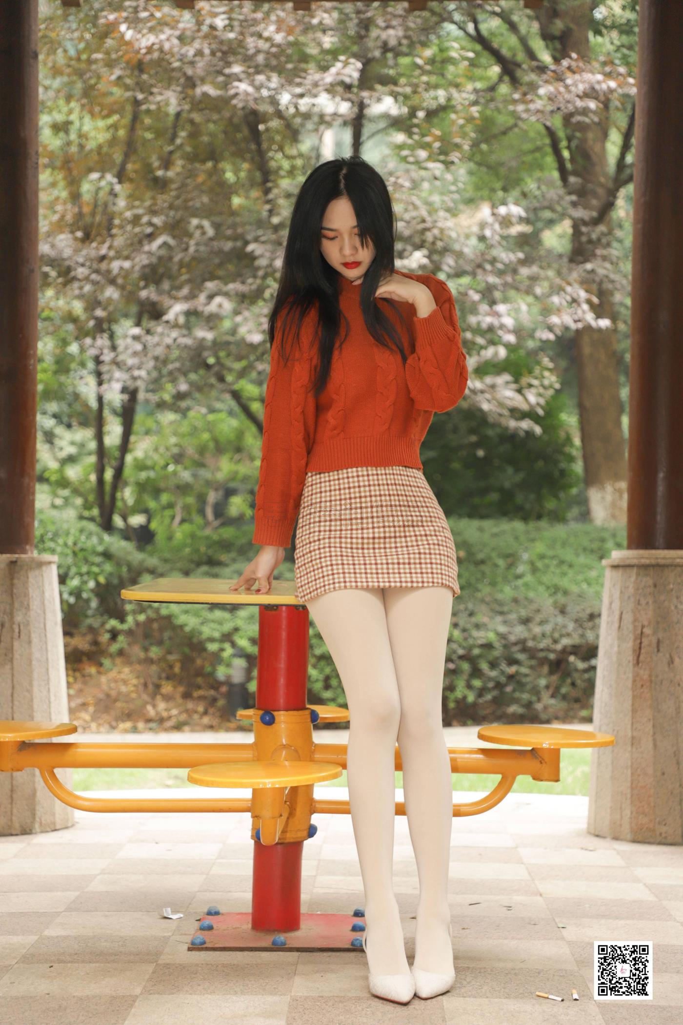 图片[44]-[SiHua思话] SJ065 橙子 冬日公园那一缕阳光 [48P] – 速更版-美库