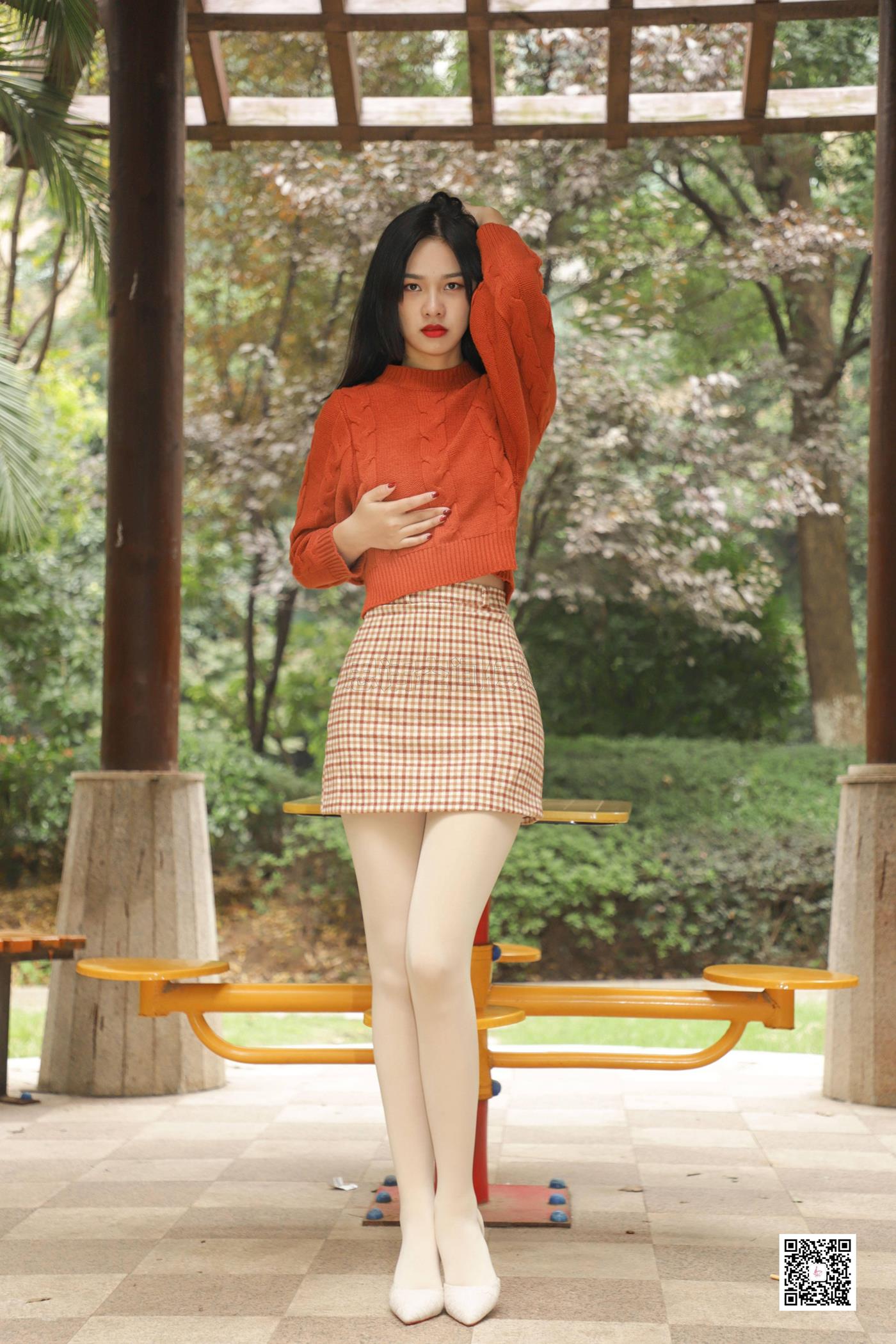 图片[47]-[SiHua思话] SJ065 橙子 冬日公园那一缕阳光 [48P] – 速更版-美库
