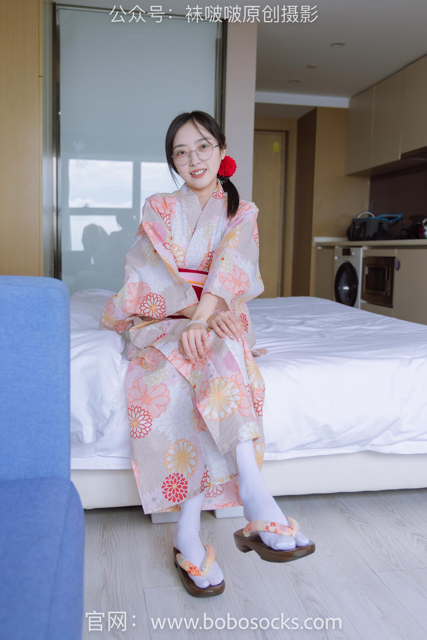 图片[12]-[BoBoSocks袜啵啵]NO.137 稚予-木屐、分指白棉袜、裸足、和风浴衣 (1) [80P] – 速更版-美库