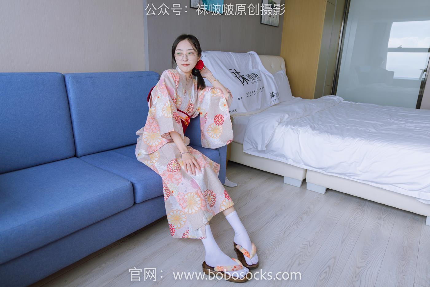 图片[18]-[BoBoSocks袜啵啵]NO.137 稚予-木屐、分指白棉袜、裸足、和风浴衣 (1) [80P] – 速更版-美库