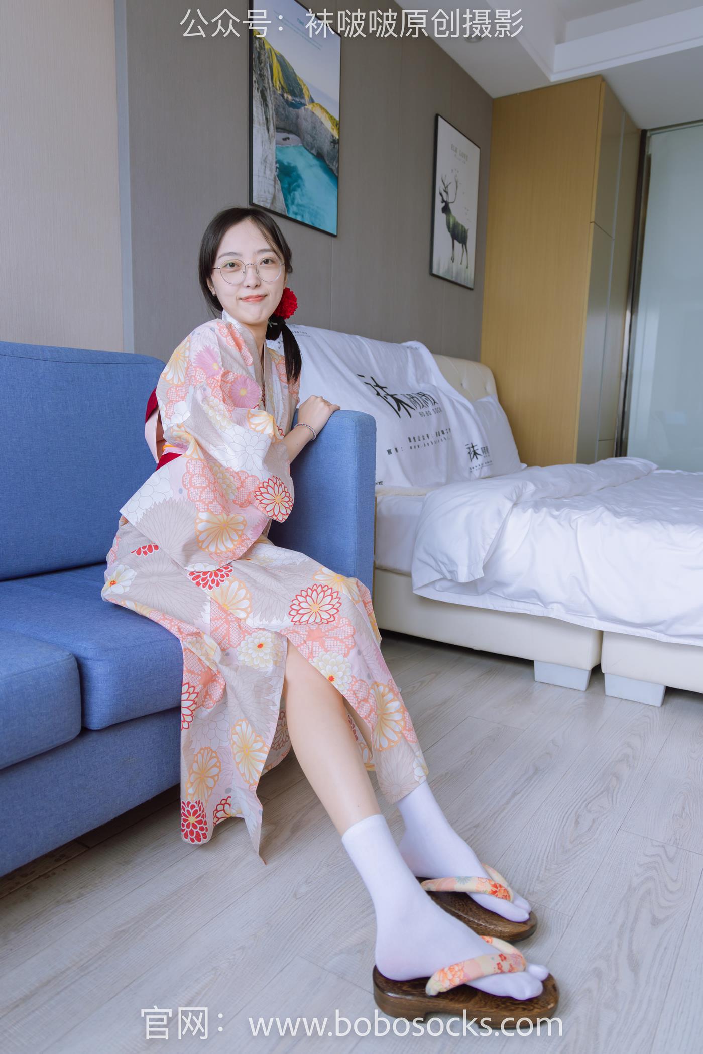 图片[23]-[BoBoSocks袜啵啵]NO.137 稚予-木屐、分指白棉袜、裸足、和风浴衣 (1) [80P] – 速更版-美库