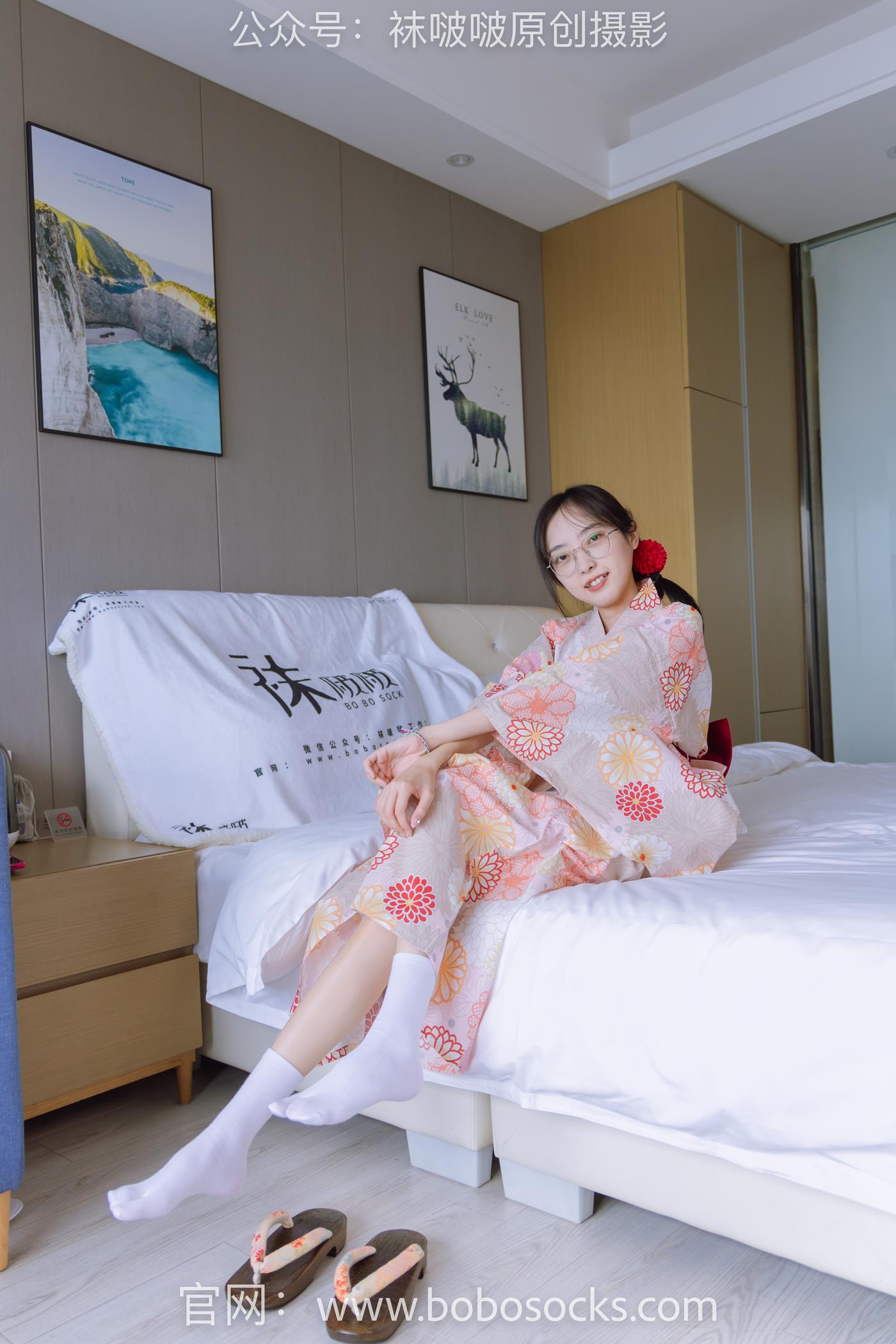 图片[61]-[BoBoSocks袜啵啵]NO.137 稚予-木屐、分指白棉袜、裸足、和风浴衣 (1) [80P] – 速更版-美库