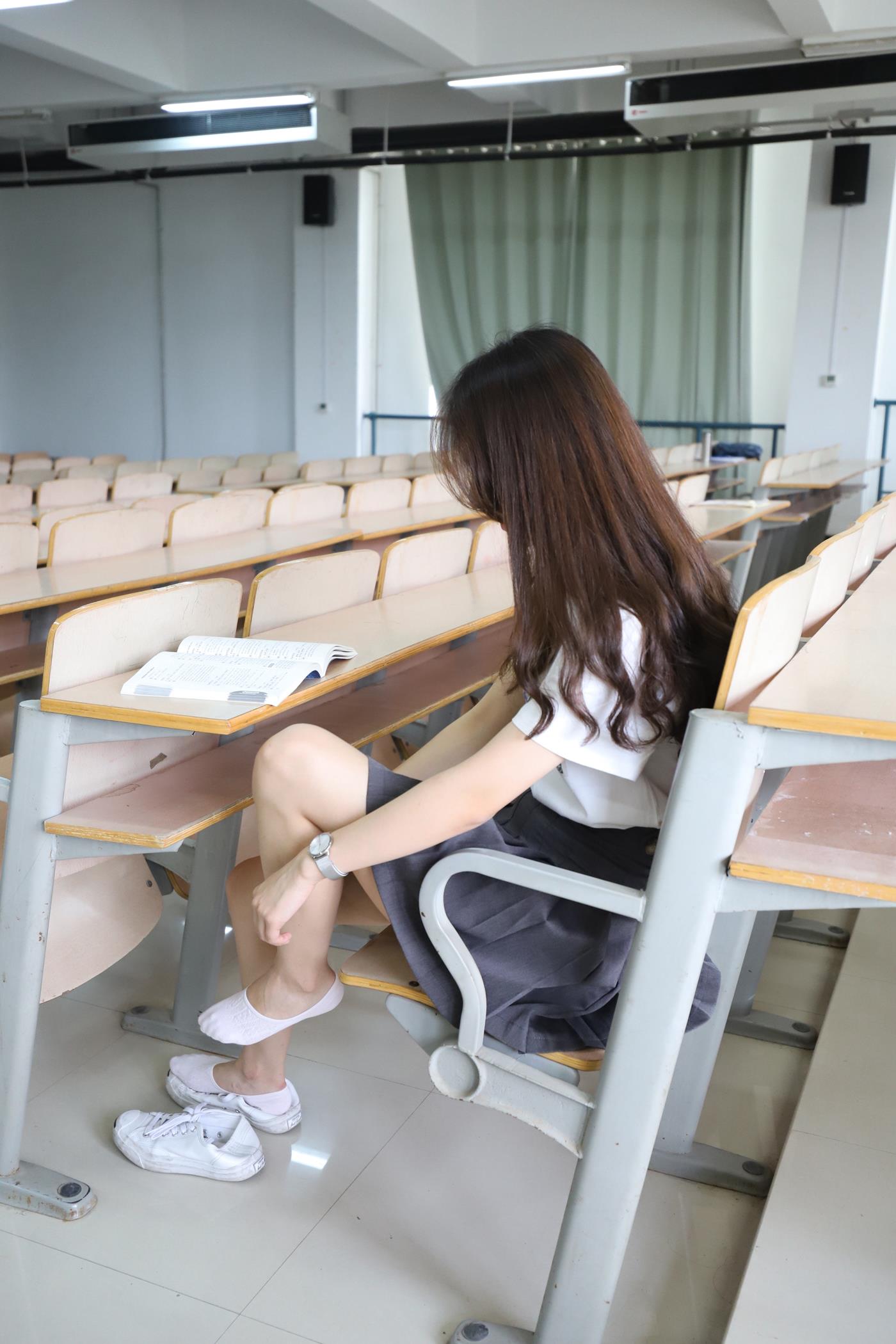 图片[42]-大西瓜爱牙膏-2019 11X活动 模特2（二） 教室短裙船袜 (1) [84P] – 速更版-美库