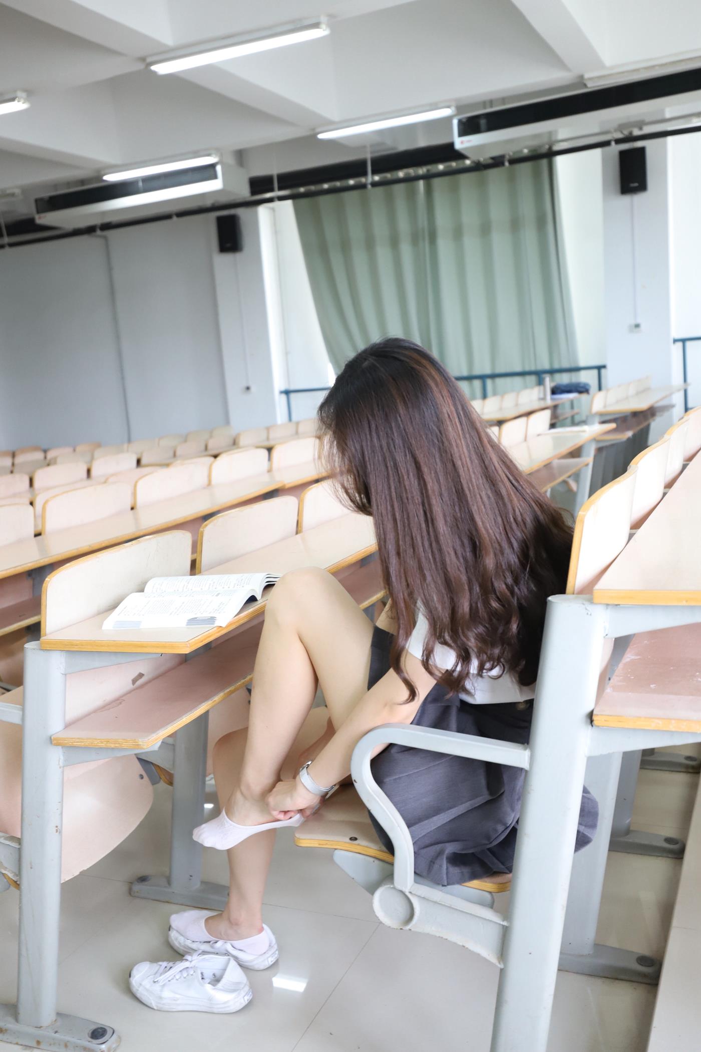 图片[45]-大西瓜爱牙膏-2019 11X活动 模特2（二） 教室短裙船袜 (1) [84P] – 速更版-美库