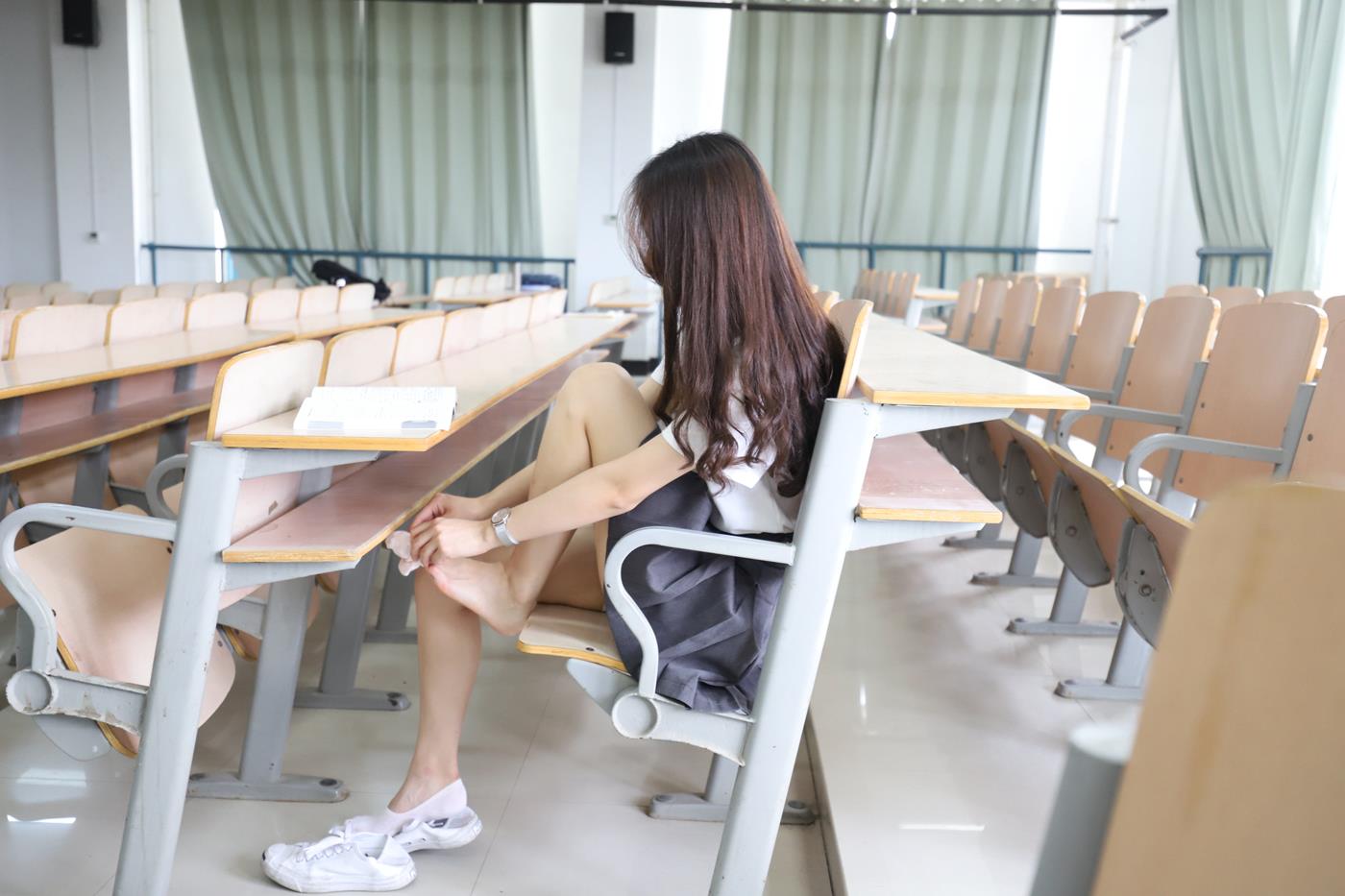 图片[51]-大西瓜爱牙膏-2019 11X活动 模特2（二） 教室短裙船袜 (1) [84P] – 速更版-美库