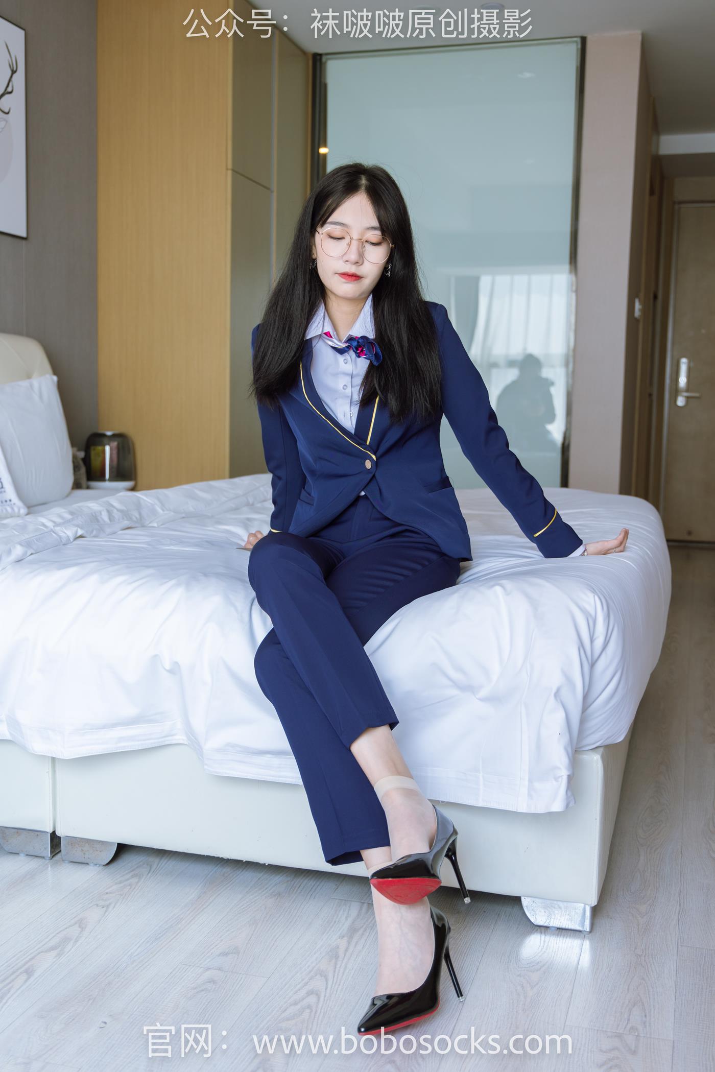 图片[10]-[BoBoSocks袜啵啵]NO.139 小甜豆-高跟鞋、短肉丝、空姐制服 (1) [72P] – 速更版-美库