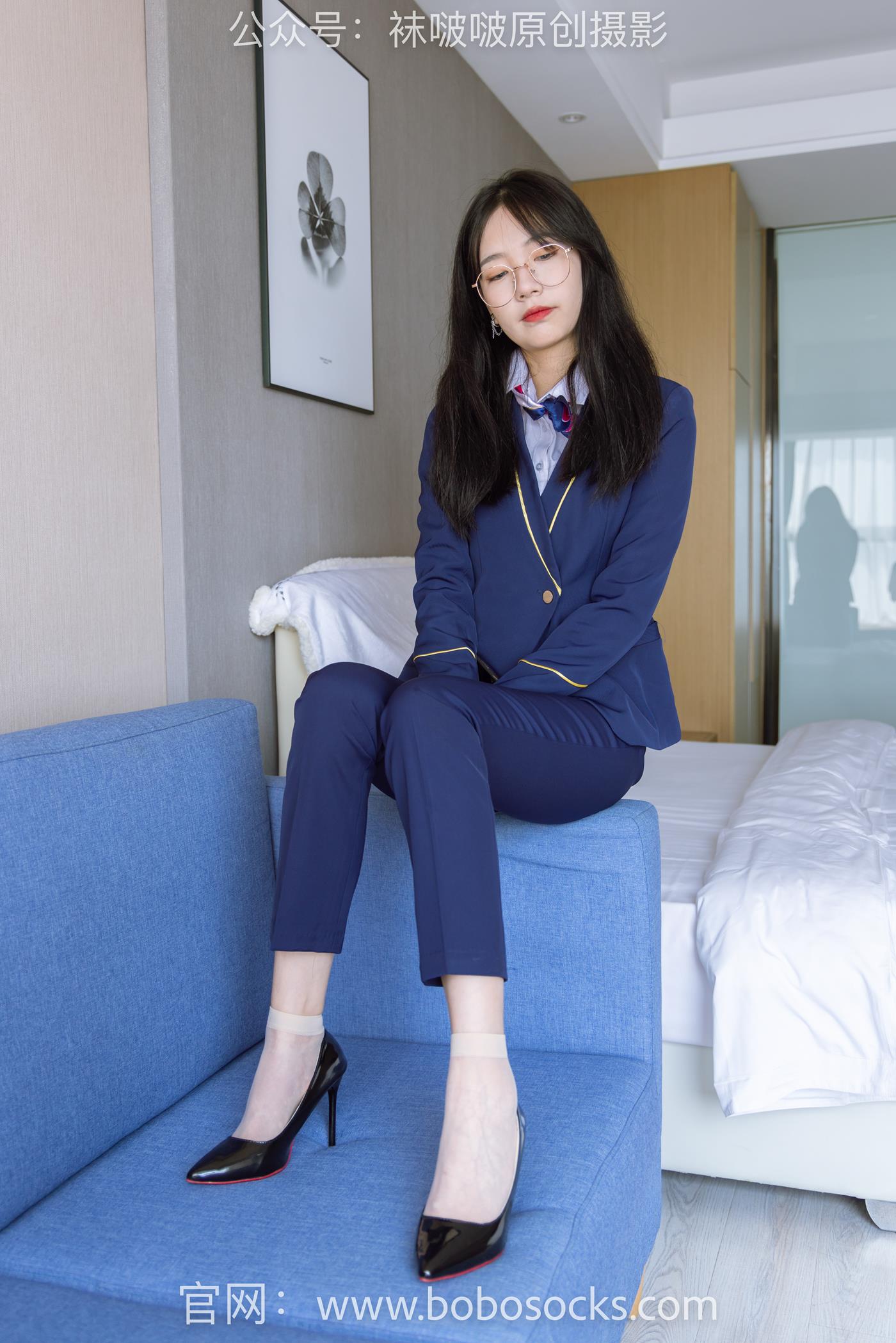 图片[35]-[BoBoSocks袜啵啵]NO.139 小甜豆-高跟鞋、短肉丝、空姐制服 (1) [72P] – 速更版-美库