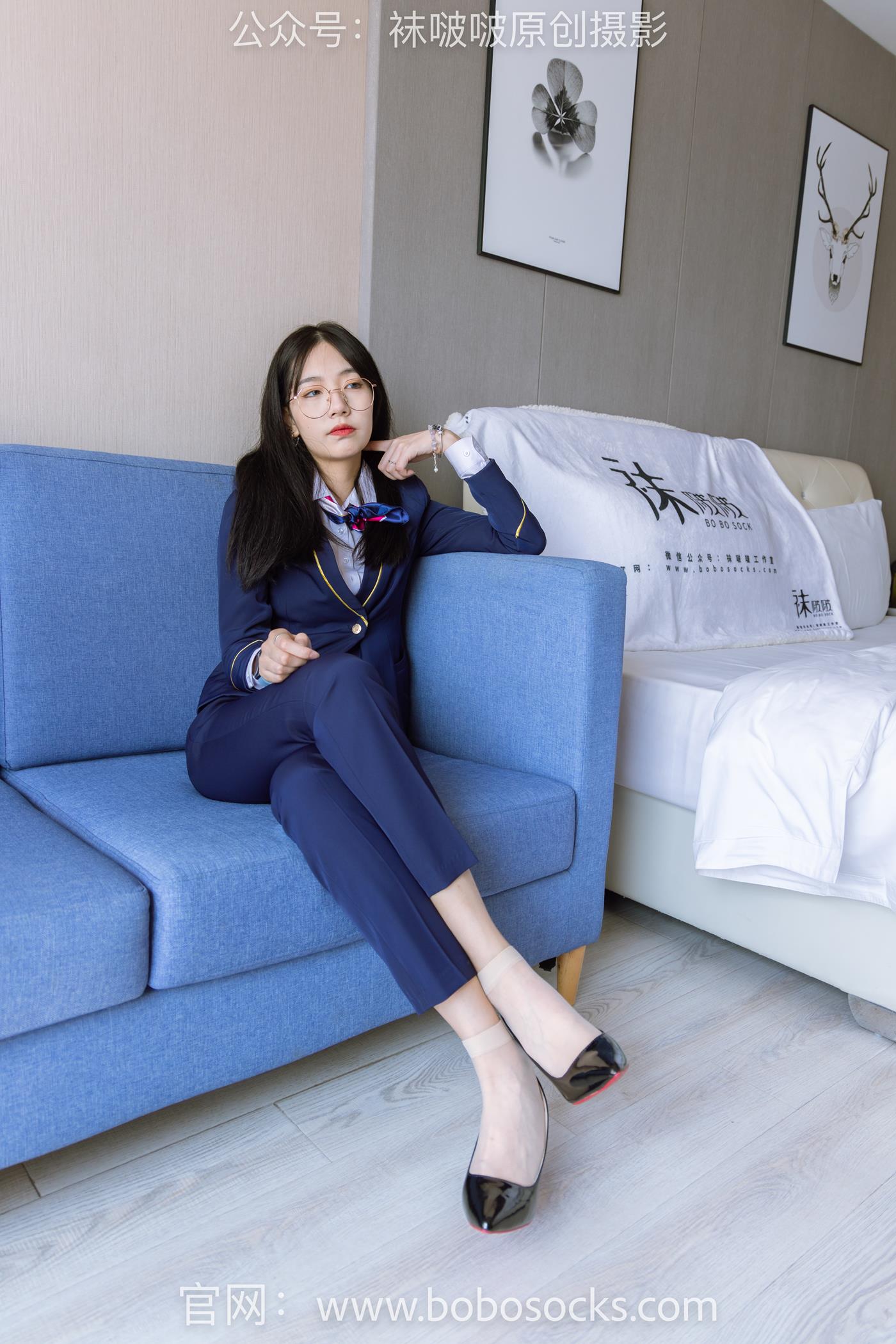 图片[53]-[BoBoSocks袜啵啵]NO.139 小甜豆-高跟鞋、短肉丝、空姐制服 (1) [72P] – 速更版-美库