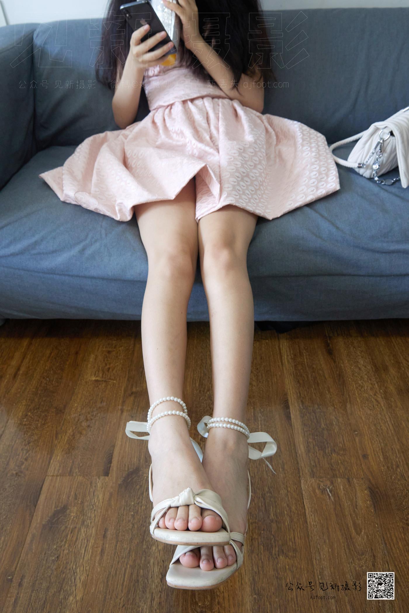 图片[67]-[见新摄影]NO.005 设计师小樱 粉嫩连衣裙凉高裸足[117P] – 速更版-美库