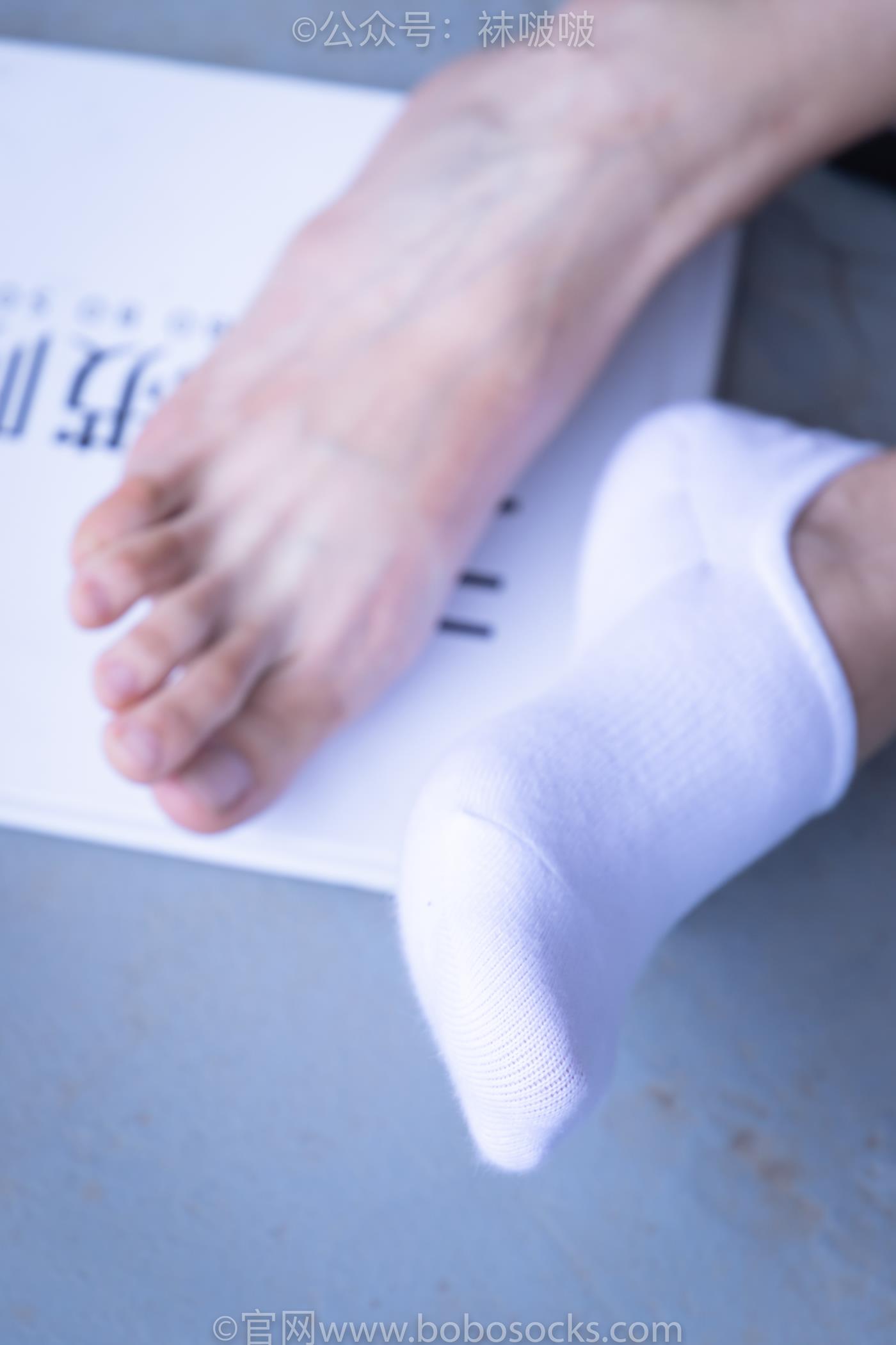图片[19]-[BoBoSocks袜啵啵]积分限定作品 NO.002 泡芙- AJ、白色棉质船袜、裸足[135P] – 速更版-美库