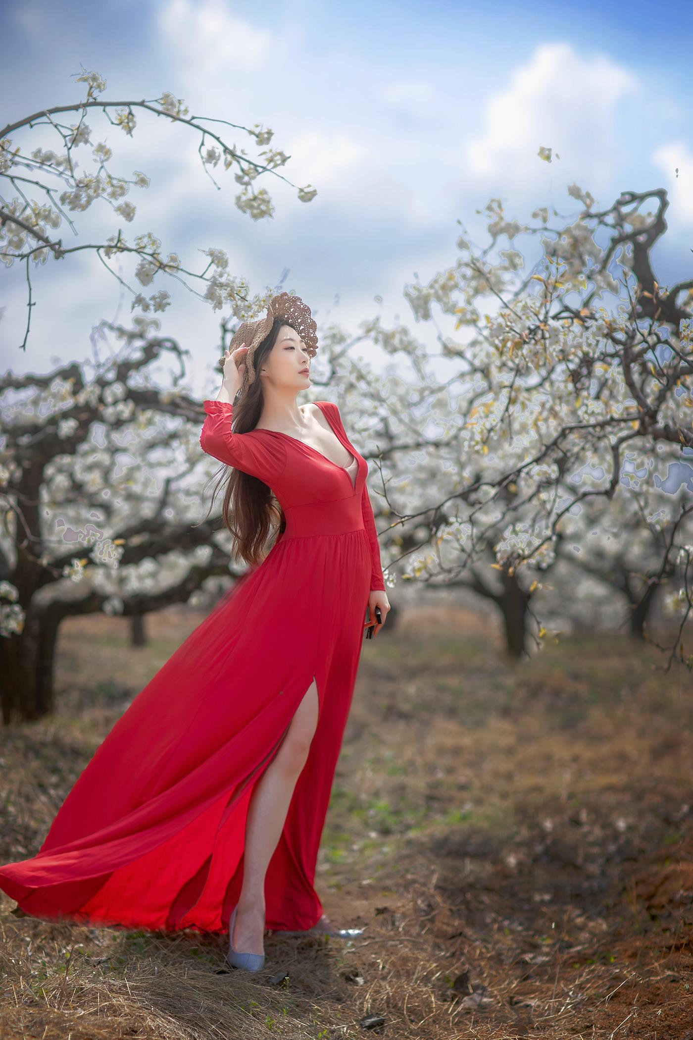 图片[13]-[YITUYU艺图语] 2021.12.22 一袭红妆拂梨花 如意 [32P] – 速更版-美库