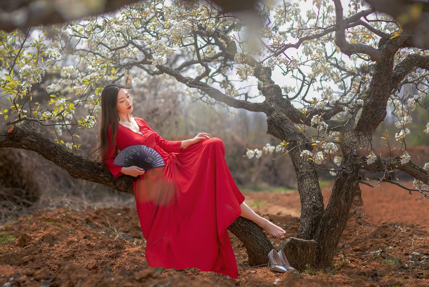 图片[26]-[YITUYU艺图语] 2021.12.22 一袭红妆拂梨花 如意 [32P] – 速更版-美库