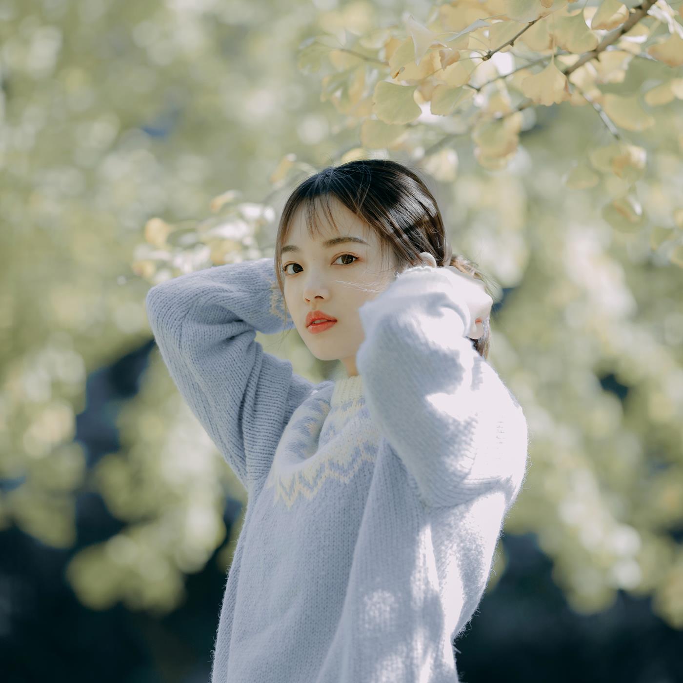 图片[23]-[YITUYU艺图语] 2021.12.23 蓝色的银杏 一鸭咿呀哟 [24P] – 速更版-美库