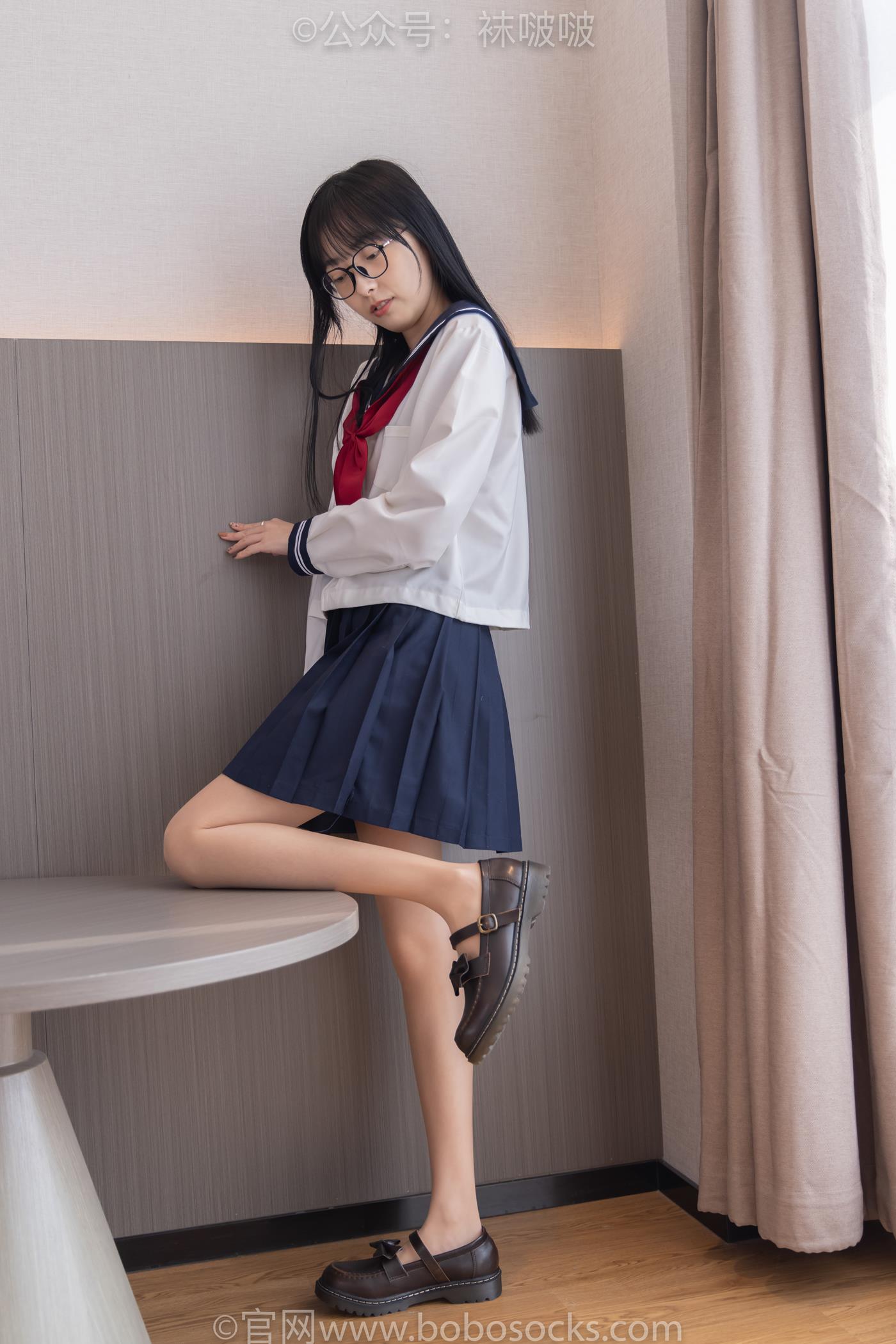 图片[16]-[BoBoSocks袜啵啵]积分限定作品 NO.005 稚予-JK制服、皮鞋、油亮肉丝[133P] – 速更版-美库