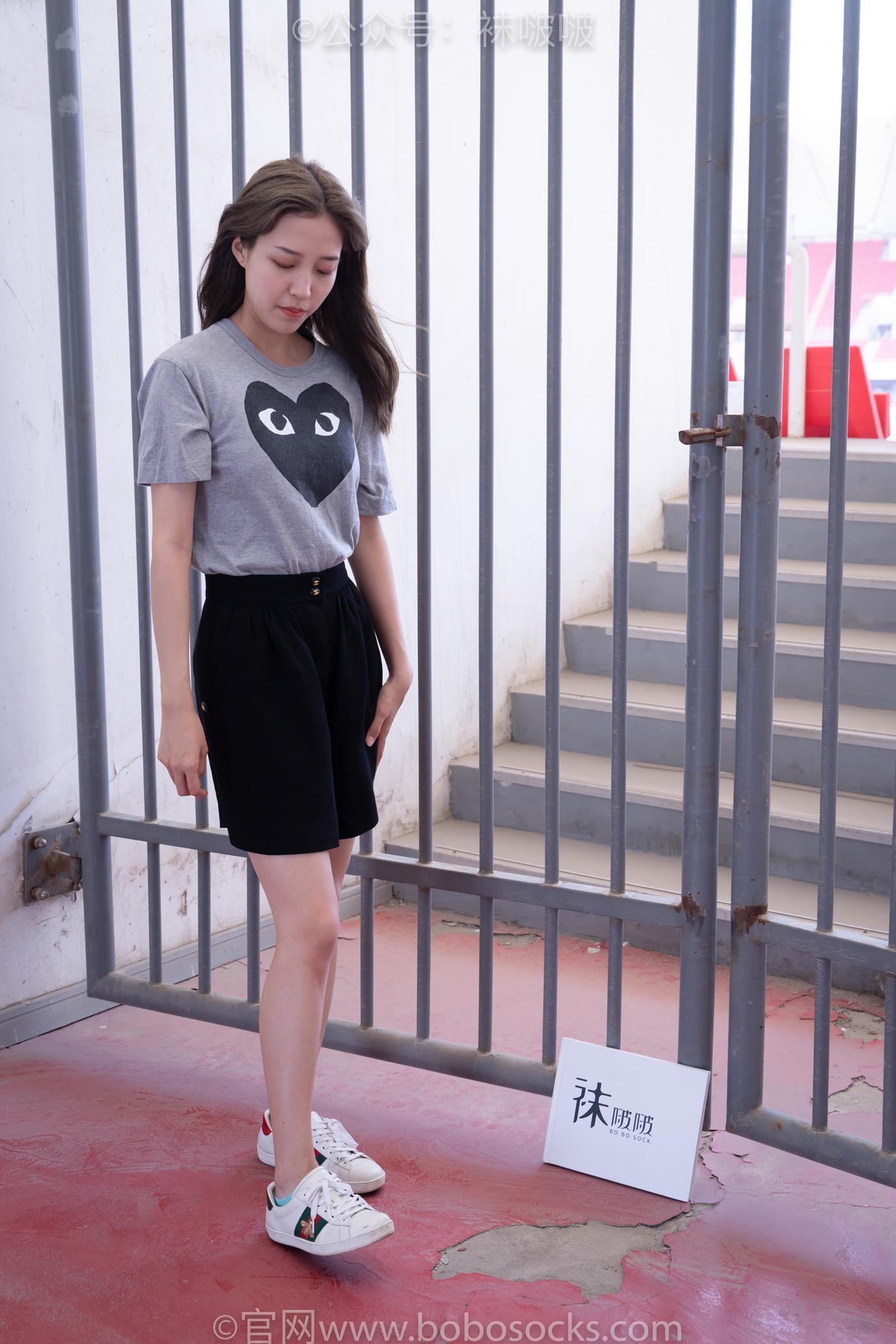 图片[12]-[BoBoSocks袜啵啵]积分限定作品 NO.006 泡芙-板鞋、天蓝色短棉袜、裸足 （1）[68P] – 速更版-美库