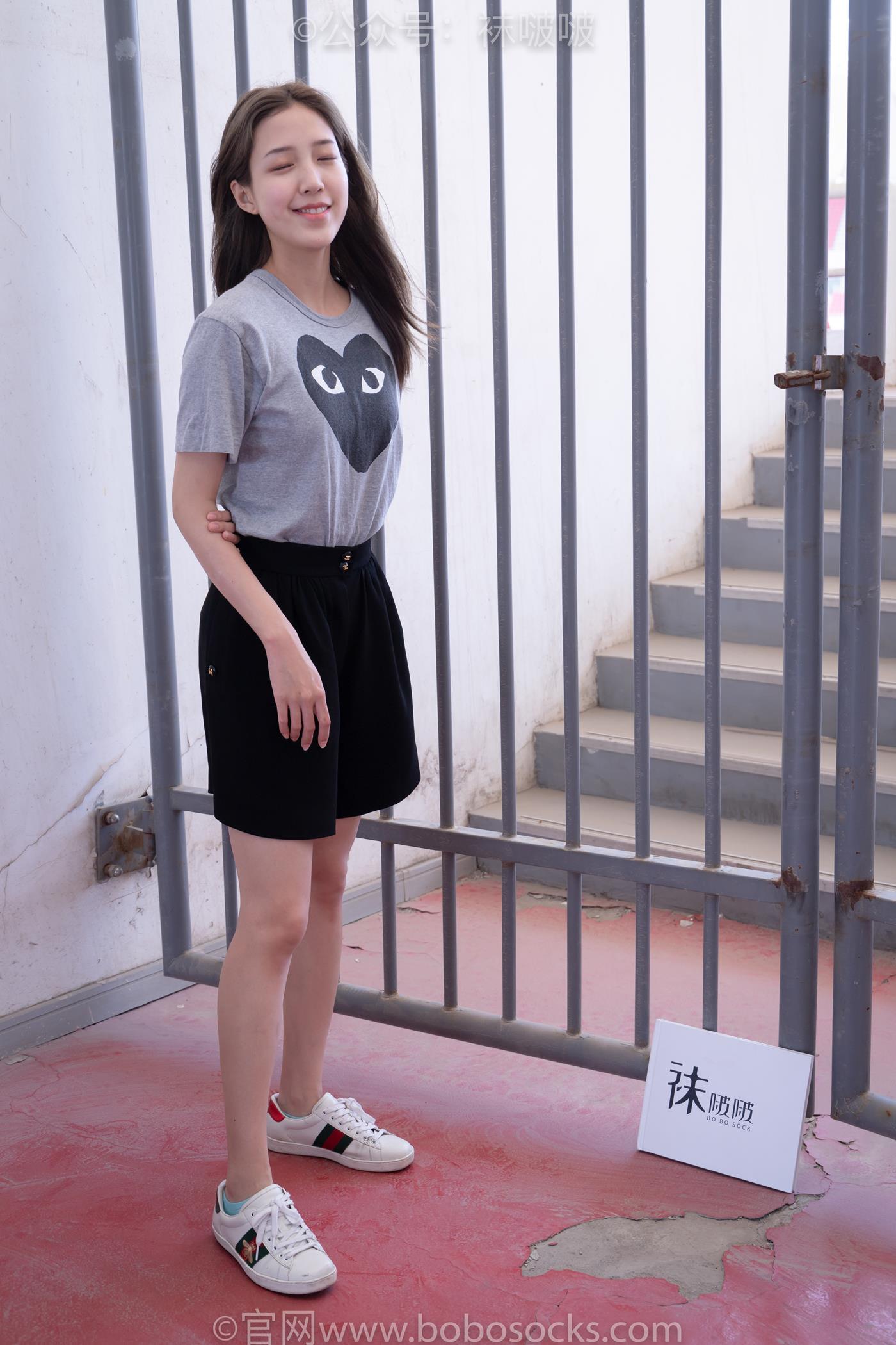 图片[14]-[BoBoSocks袜啵啵]积分限定作品 NO.006 泡芙-板鞋、天蓝色短棉袜、裸足 （1）[68P] – 速更版-美库