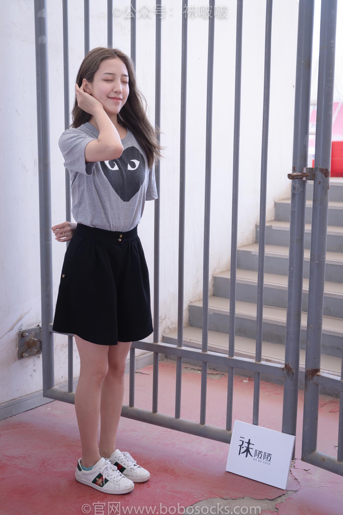 图片[15]-[BoBoSocks袜啵啵]积分限定作品 NO.006 泡芙-板鞋、天蓝色短棉袜、裸足 （1）[68P] – 速更版-美库