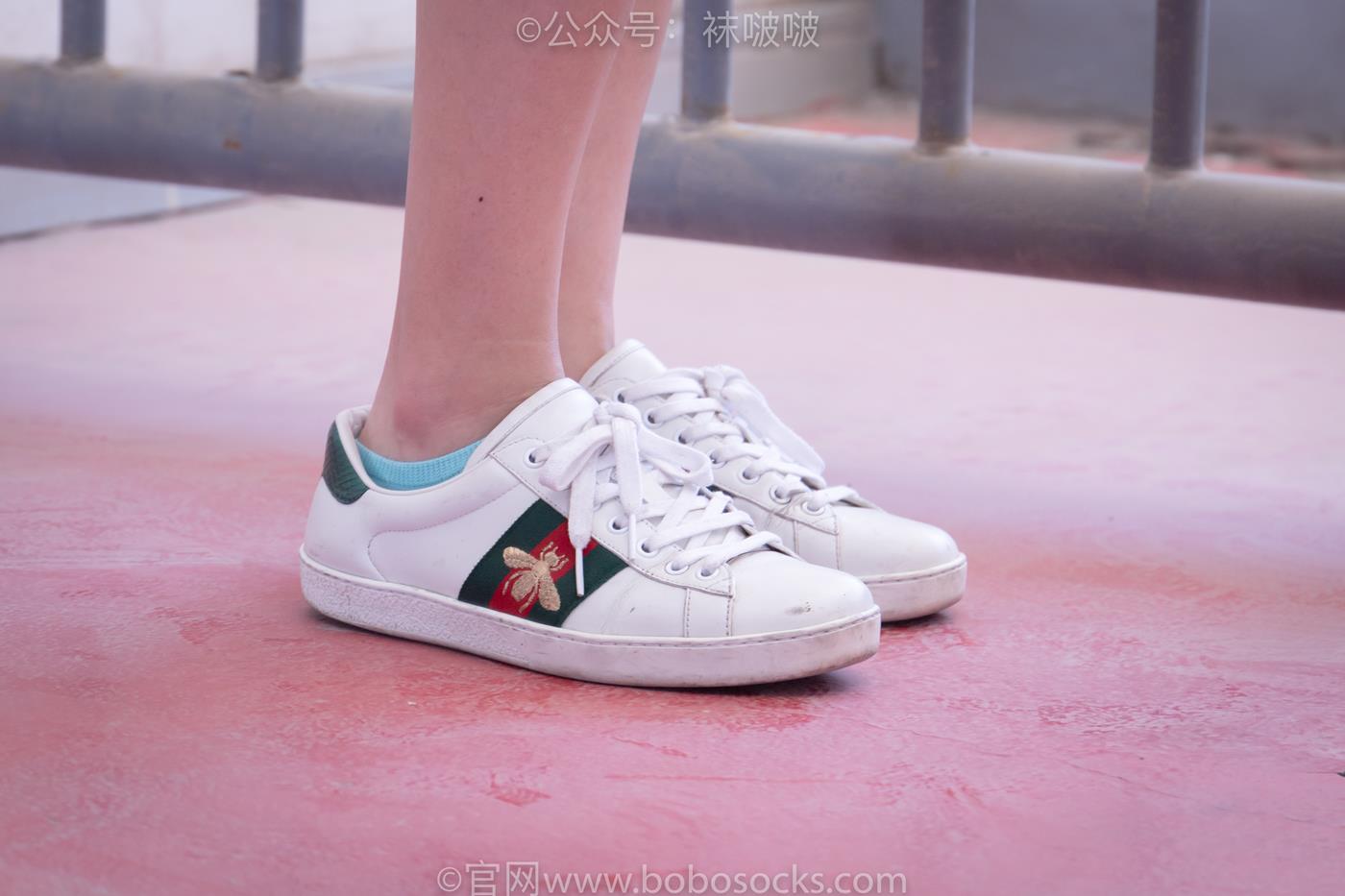 图片[16]-[BoBoSocks袜啵啵]积分限定作品 NO.006 泡芙-板鞋、天蓝色短棉袜、裸足 （1）[68P] – 速更版-美库