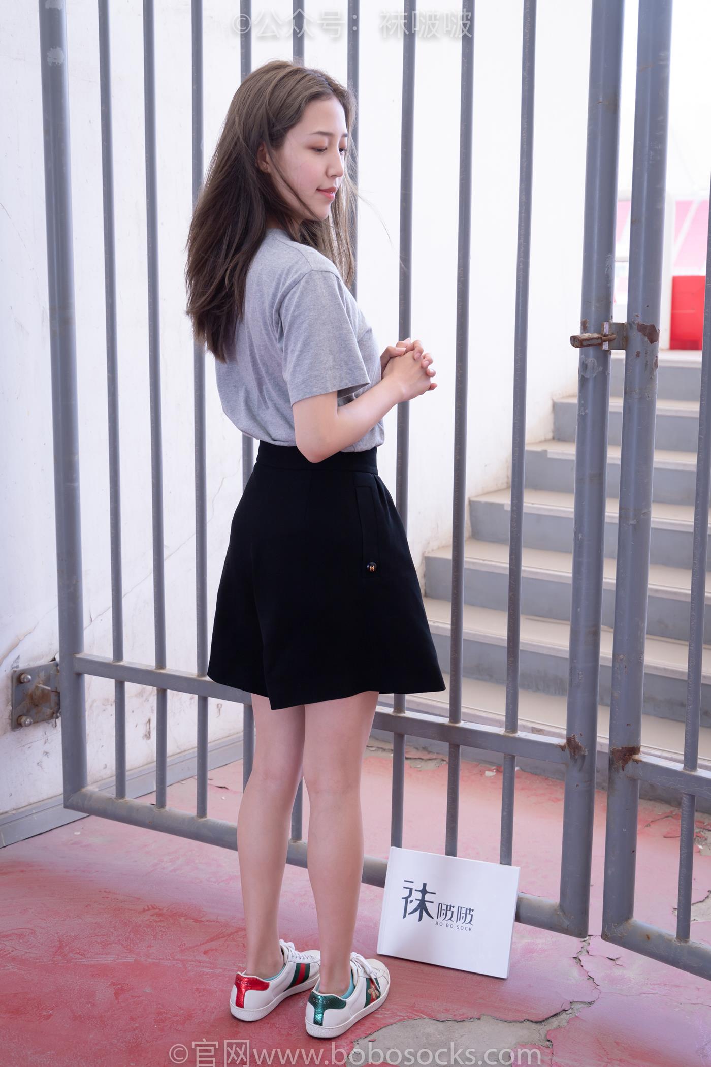 图片[17]-[BoBoSocks袜啵啵]积分限定作品 NO.006 泡芙-板鞋、天蓝色短棉袜、裸足 （1）[68P] – 速更版-美库