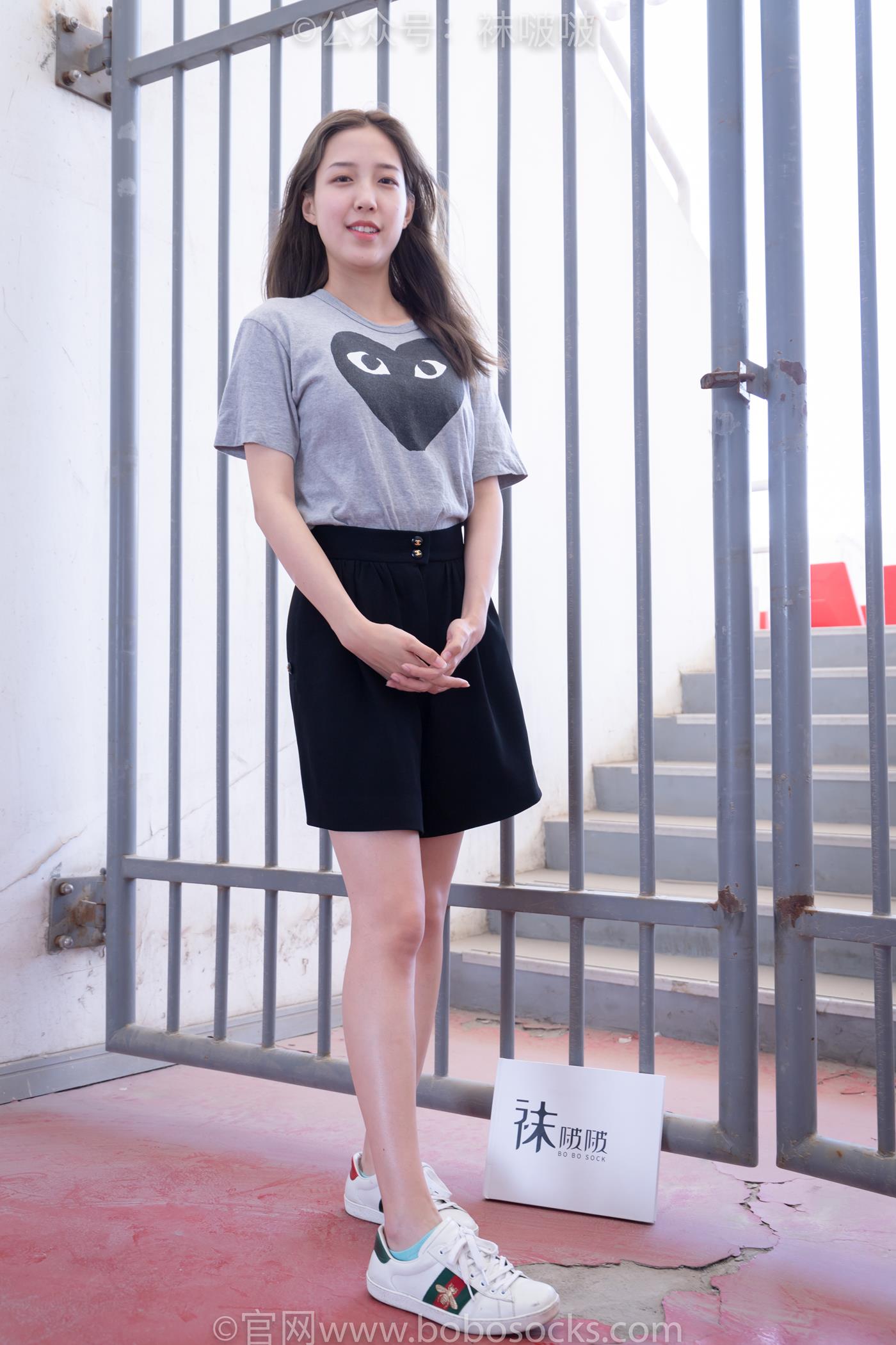 图片[20]-[BoBoSocks袜啵啵]积分限定作品 NO.006 泡芙-板鞋、天蓝色短棉袜、裸足 （1）[68P] – 速更版-美库