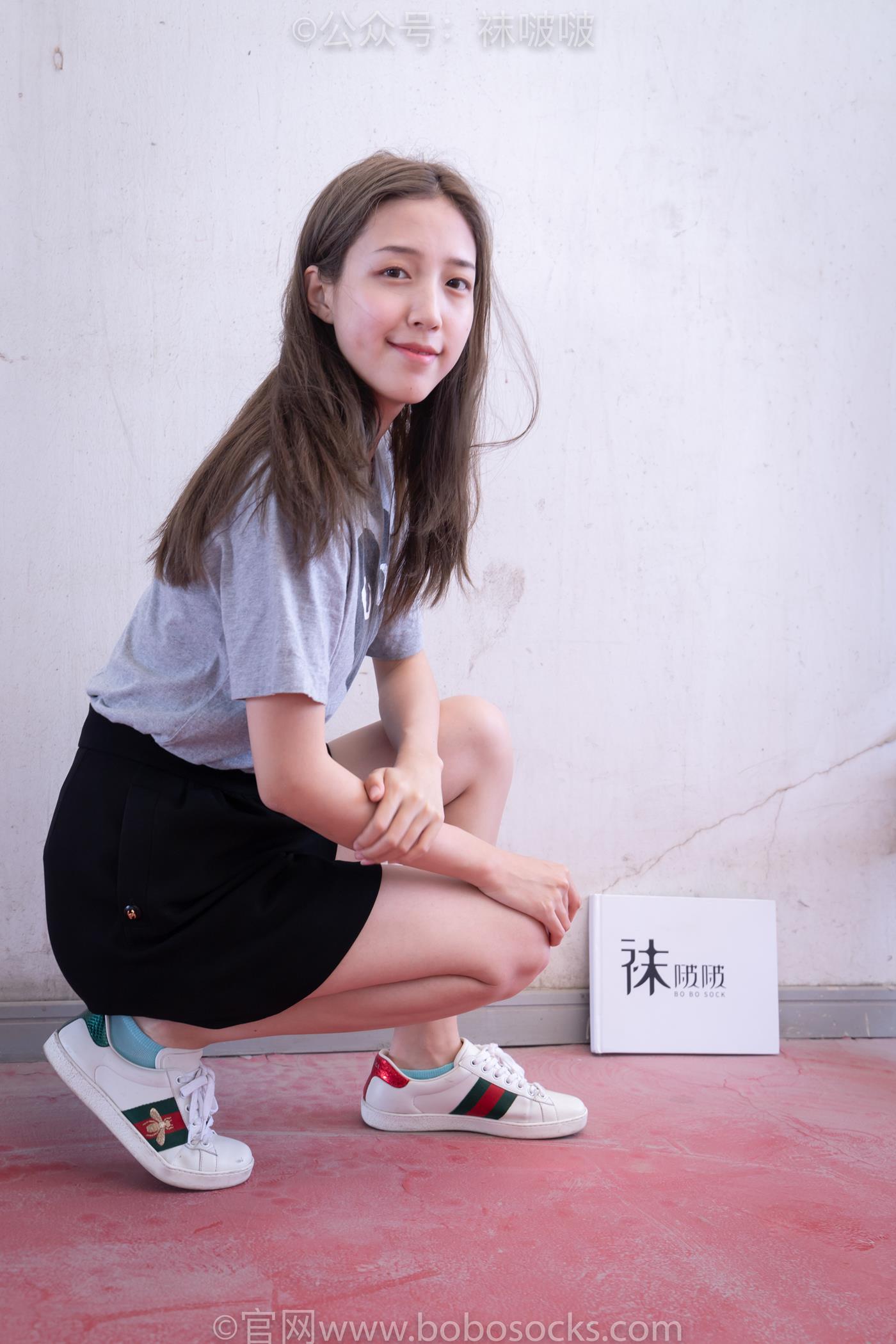 图片[23]-[BoBoSocks袜啵啵]积分限定作品 NO.006 泡芙-板鞋、天蓝色短棉袜、裸足 （1）[68P] – 速更版-美库