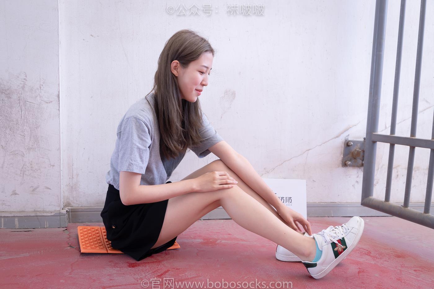 图片[29]-[BoBoSocks袜啵啵]积分限定作品 NO.006 泡芙-板鞋、天蓝色短棉袜、裸足 （1）[68P] – 速更版-美库