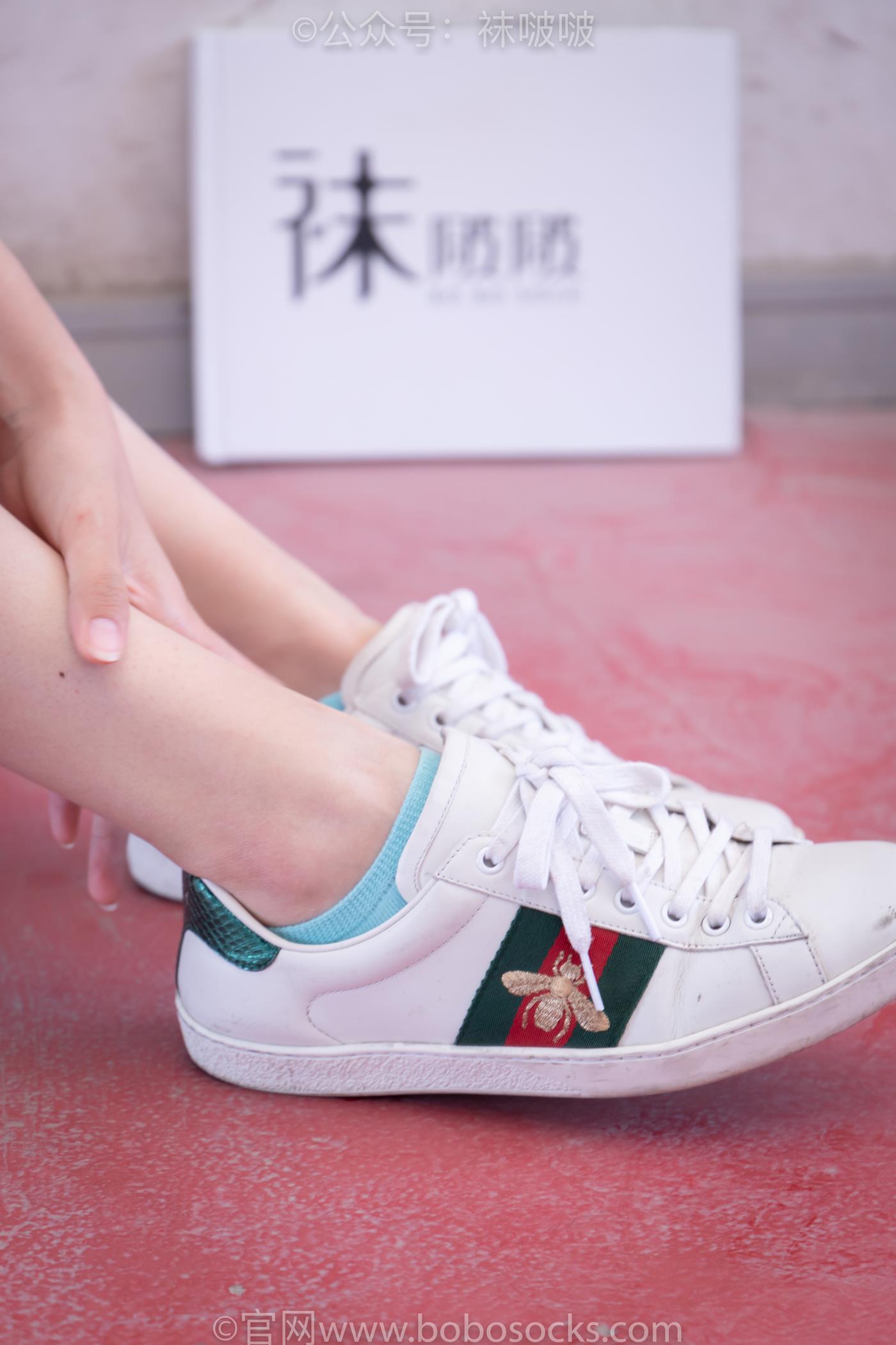 图片[32]-[BoBoSocks袜啵啵]积分限定作品 NO.006 泡芙-板鞋、天蓝色短棉袜、裸足 （1）[68P] – 速更版-美库