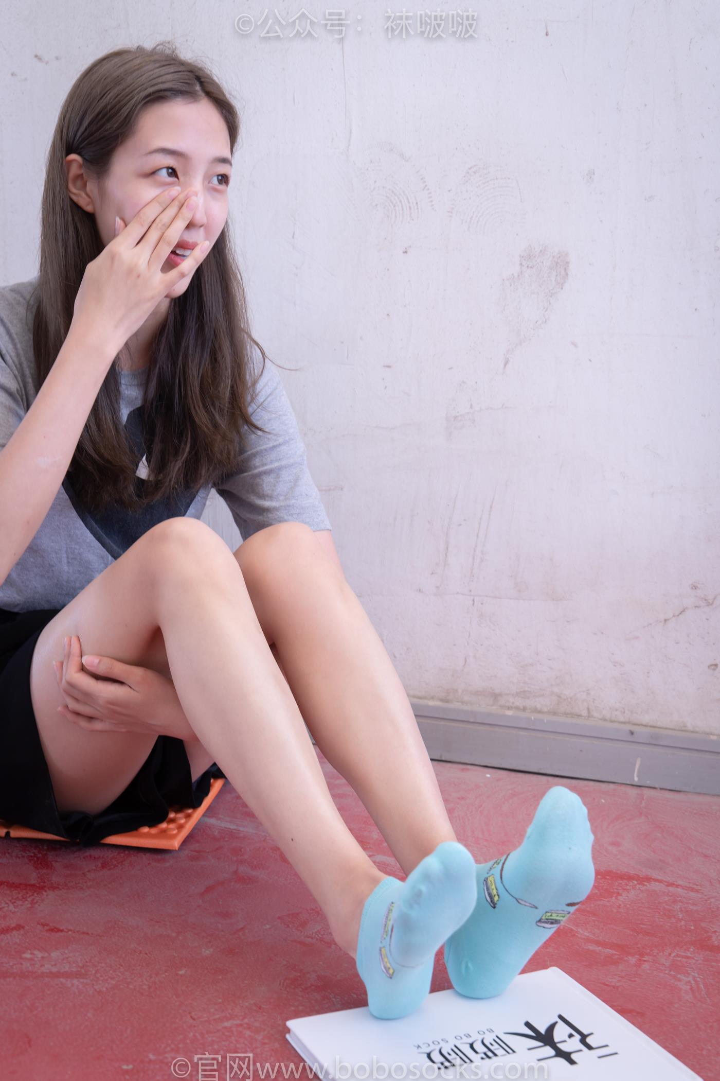 图片[22]-[BoBoSocks袜啵啵]积分限定作品 NO.006 泡芙-板鞋、天蓝色短棉袜、裸足 （2）[70P] – 速更版-美库