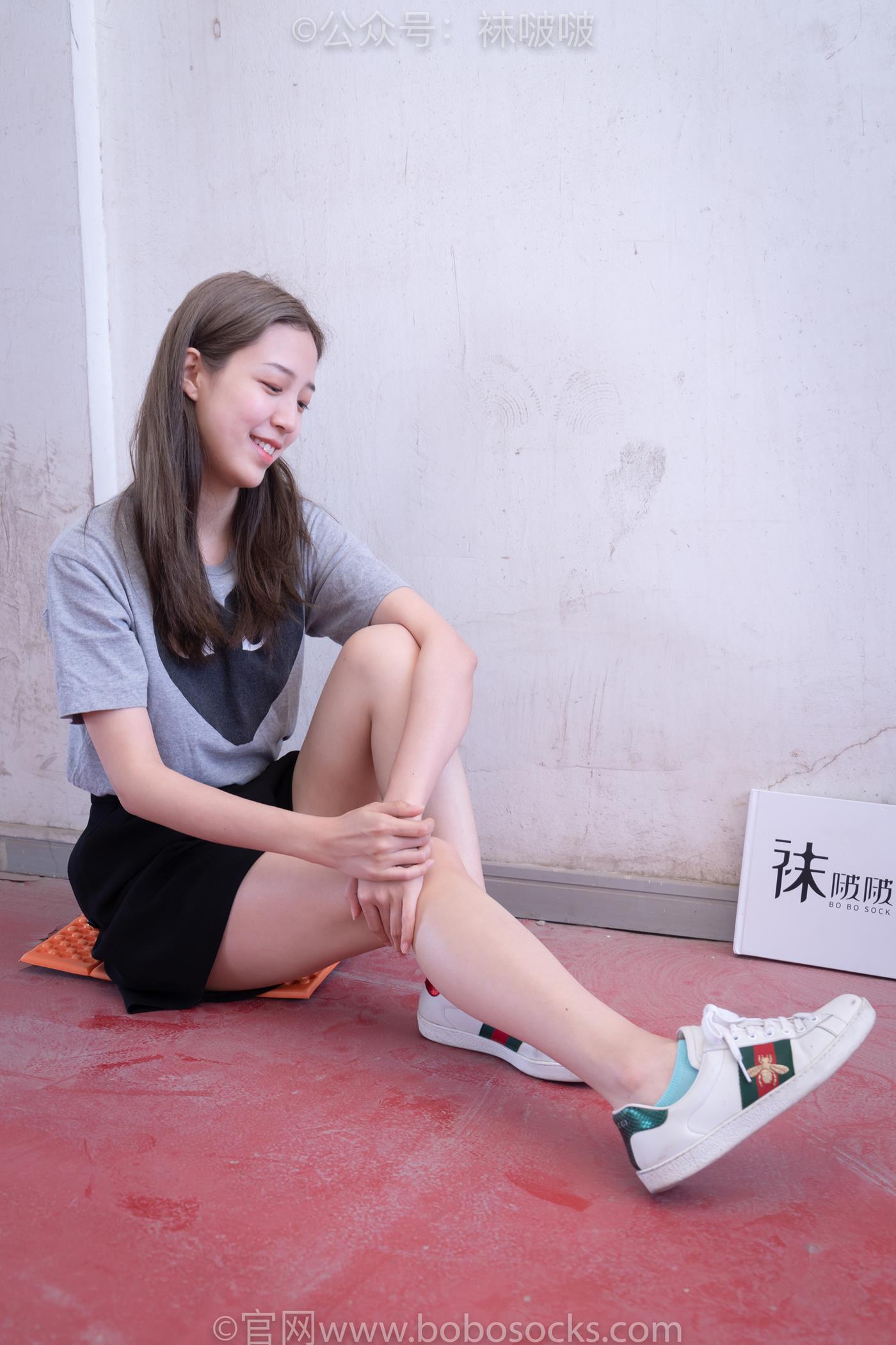 图片[40]-[BoBoSocks袜啵啵]积分限定作品 NO.006 泡芙-板鞋、天蓝色短棉袜、裸足 （1）[68P] – 速更版-美库