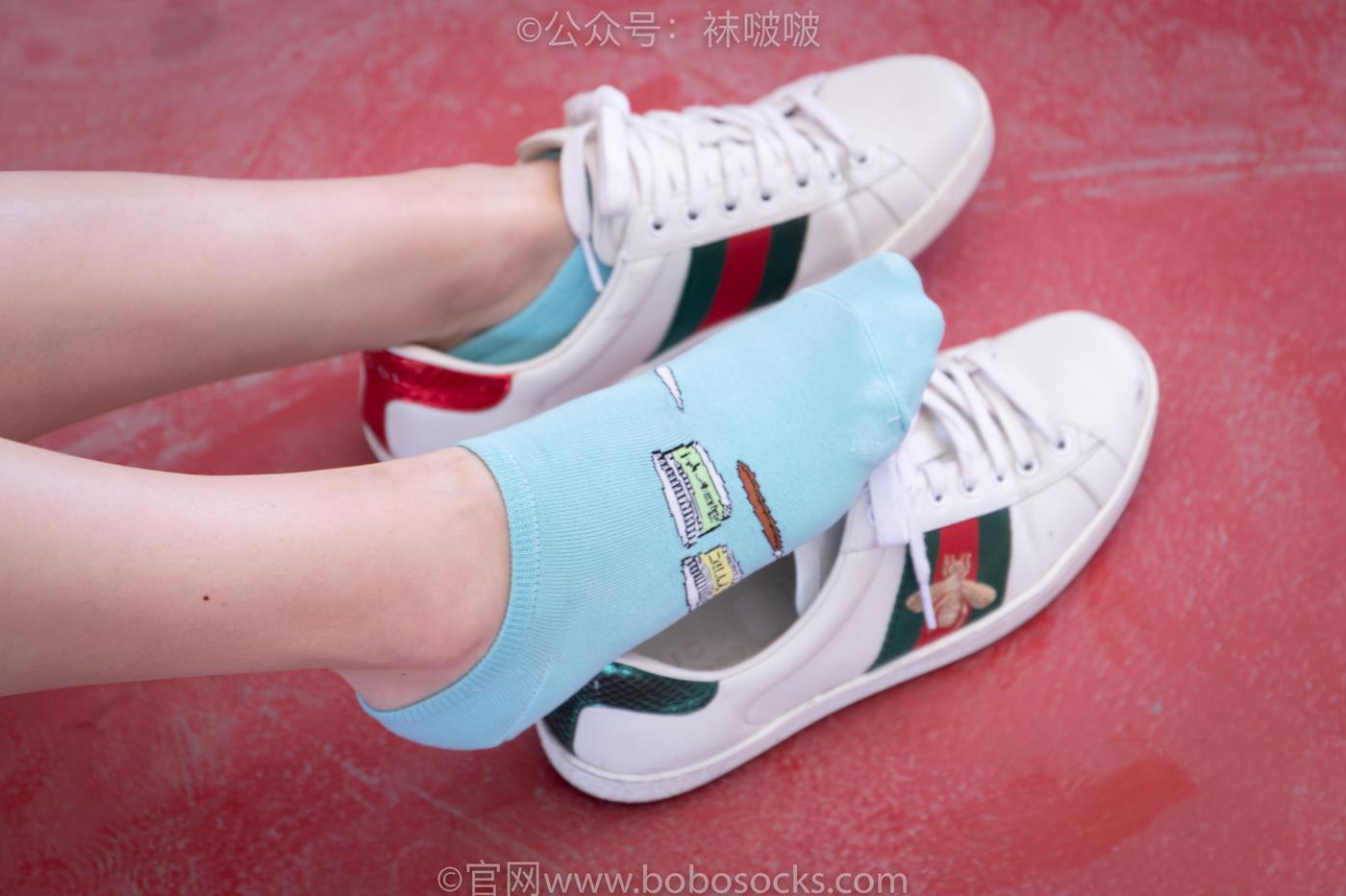 图片[44]-[BoBoSocks袜啵啵]积分限定作品 NO.006 泡芙-板鞋、天蓝色短棉袜、裸足 （1）[68P] – 速更版-美库