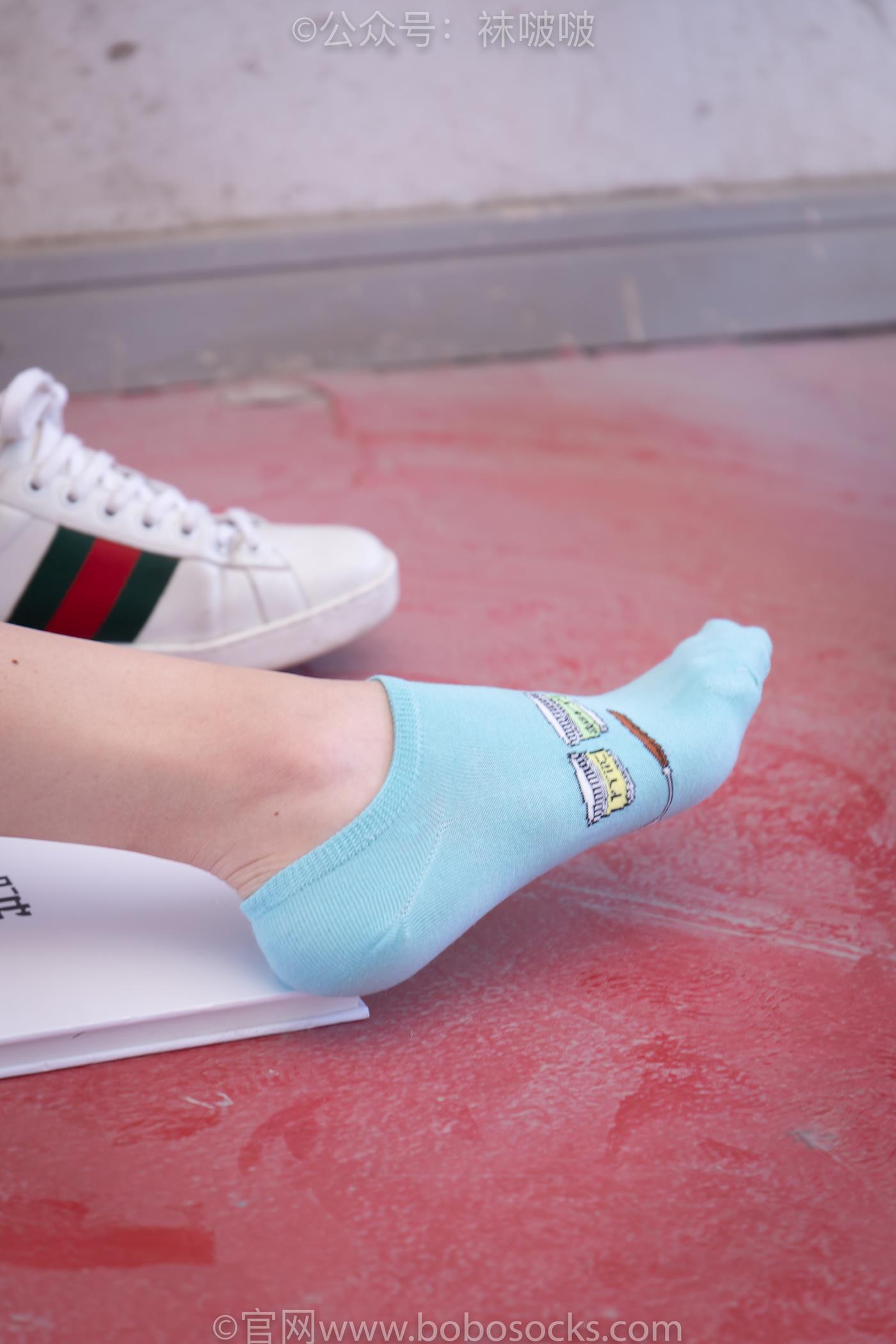 图片[46]-[BoBoSocks袜啵啵]积分限定作品 NO.006 泡芙-板鞋、天蓝色短棉袜、裸足 （1）[68P] – 速更版-美库