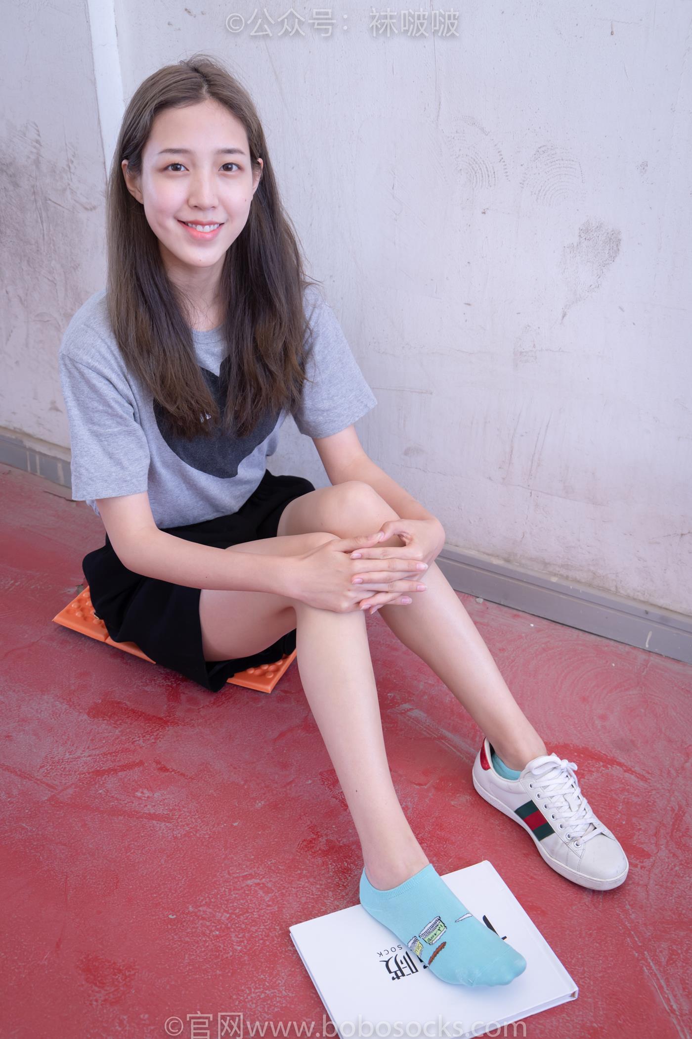 图片[58]-[BoBoSocks袜啵啵]积分限定作品 NO.006 泡芙-板鞋、天蓝色短棉袜、裸足 （1）[68P] – 速更版-美库