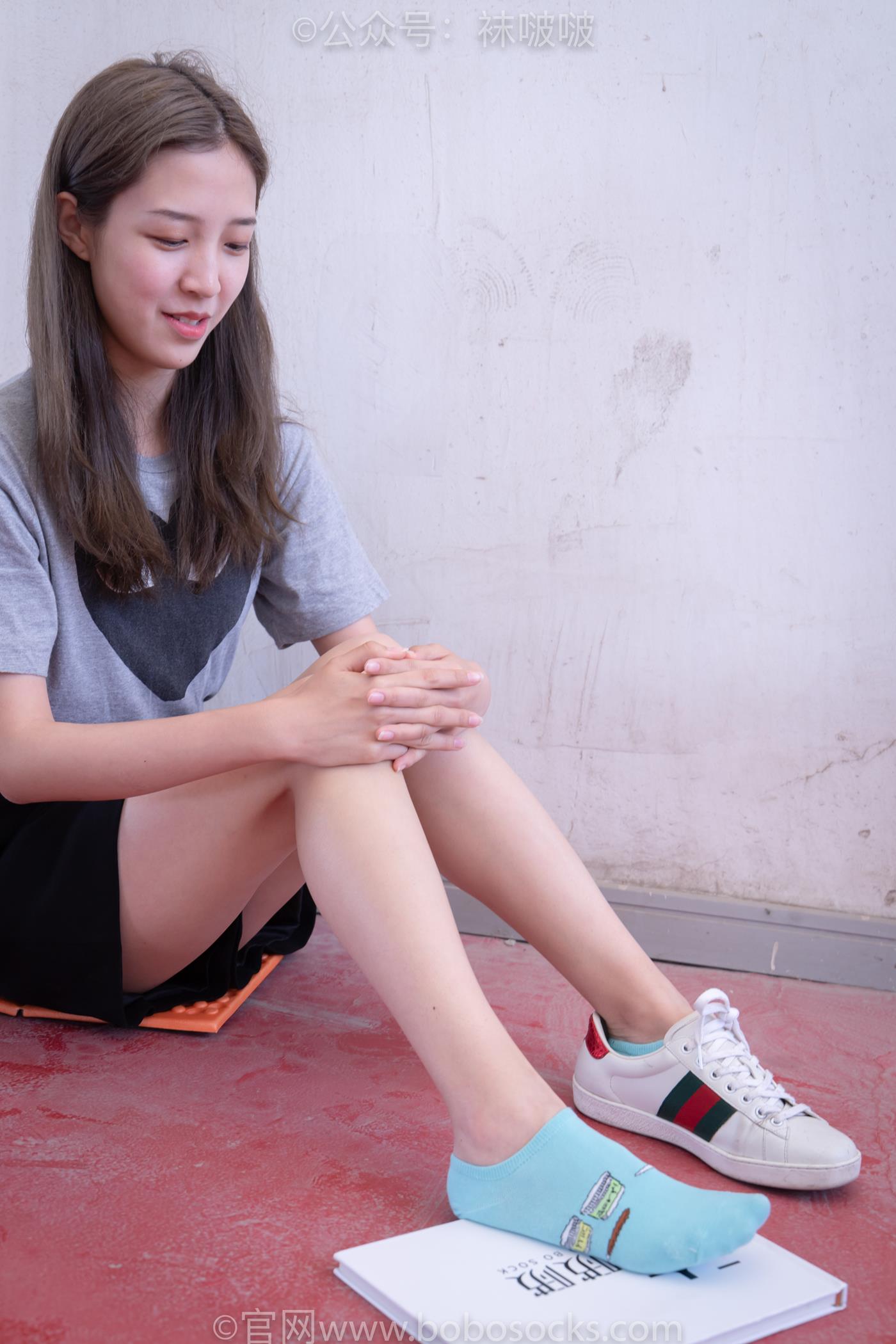 图片[60]-[BoBoSocks袜啵啵]积分限定作品 NO.006 泡芙-板鞋、天蓝色短棉袜、裸足 （1）[68P] – 速更版-美库