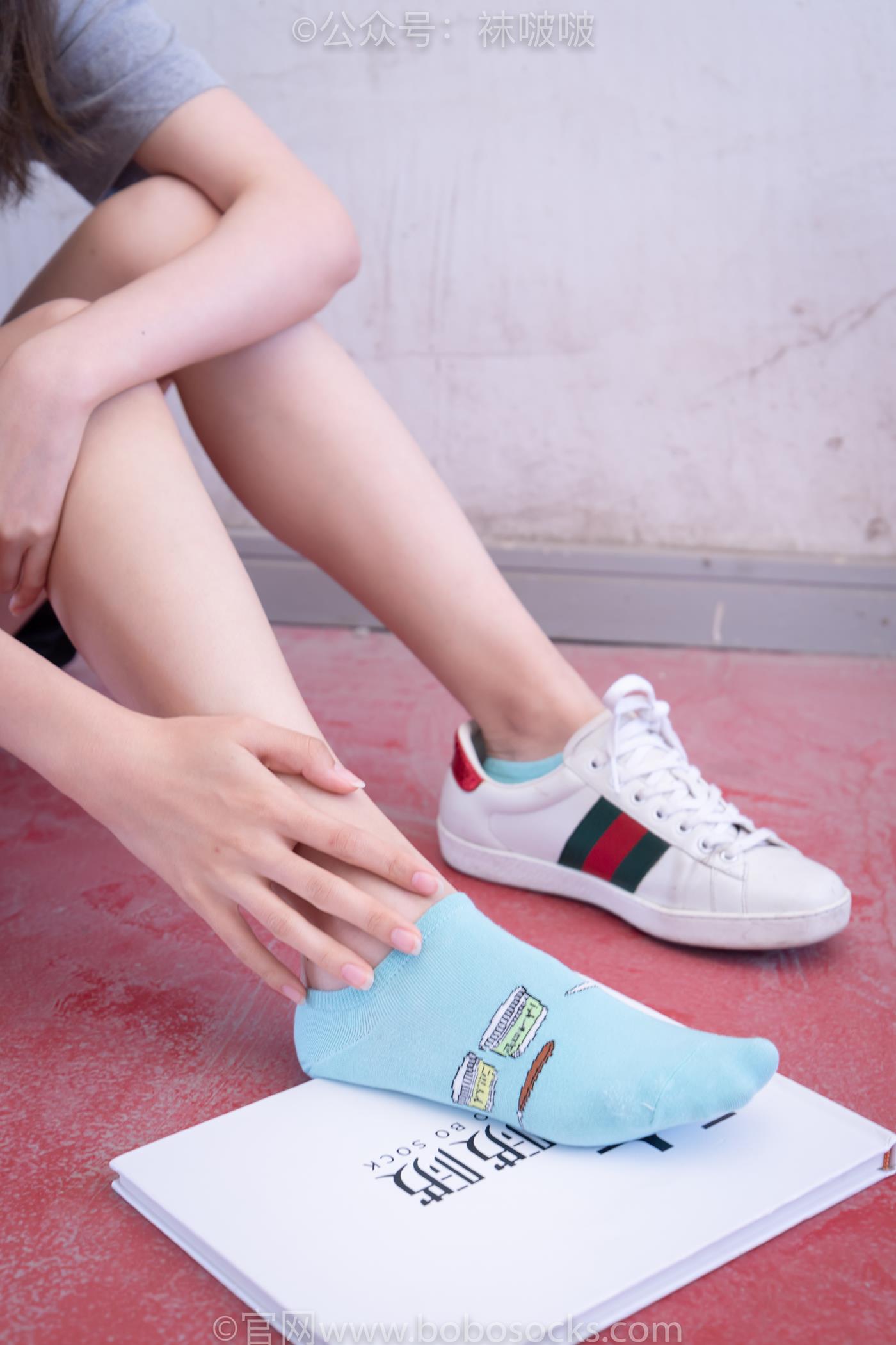 图片[64]-[BoBoSocks袜啵啵]积分限定作品 NO.006 泡芙-板鞋、天蓝色短棉袜、裸足 （1）[68P] – 速更版-美库