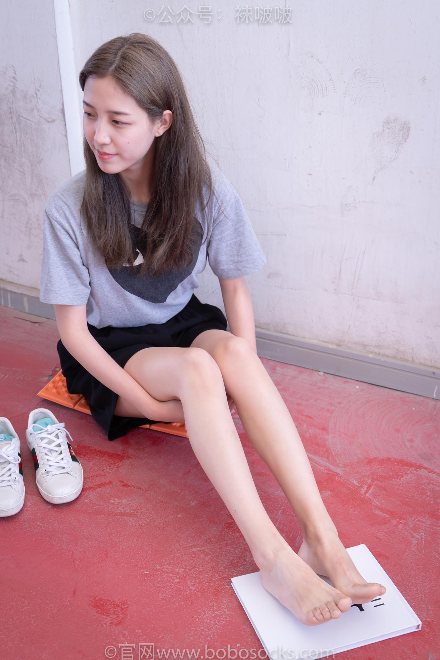 图片[68]-[BoBoSocks袜啵啵]积分限定作品 NO.006 泡芙-板鞋、天蓝色短棉袜、裸足 （2）[70P] – 速更版-美库