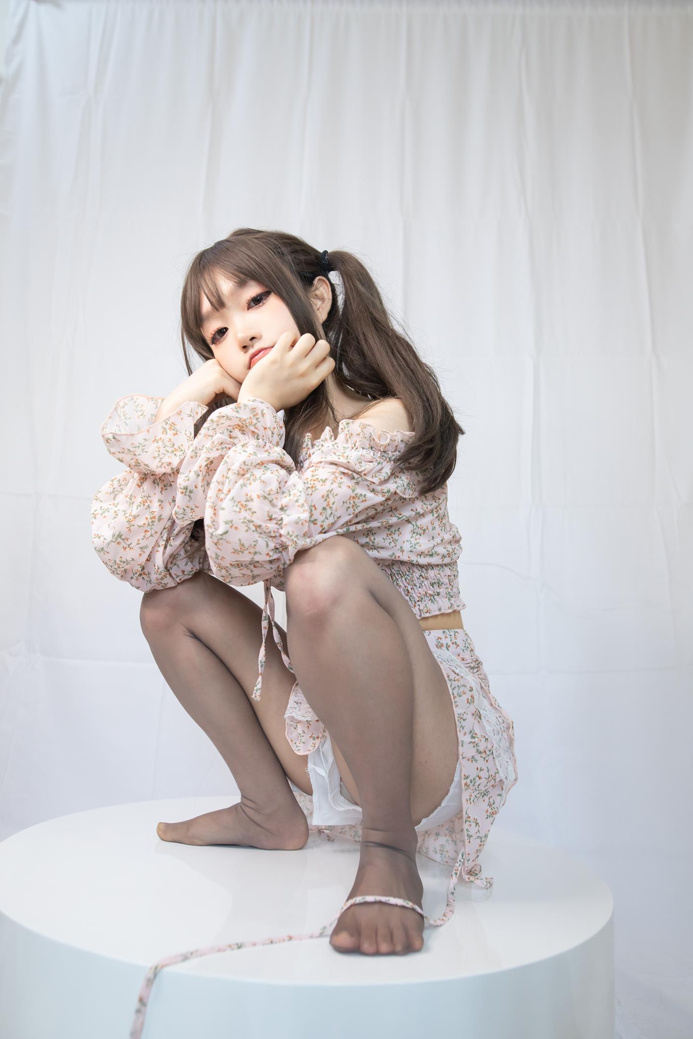 图片[13]-神沢永莉 – 灰丝花裙子[17P] – 速更版-美库