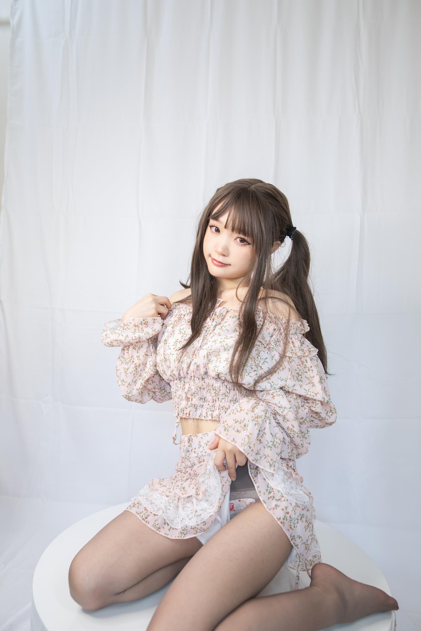 图片[15]-神沢永莉 – 灰丝花裙子[17P] – 速更版-美库