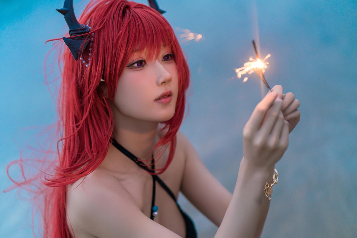 图片[13]-动漫博主阿包也是兔娘  明日方舟 史尔特尔泳装 [31P] – 速更版-美库