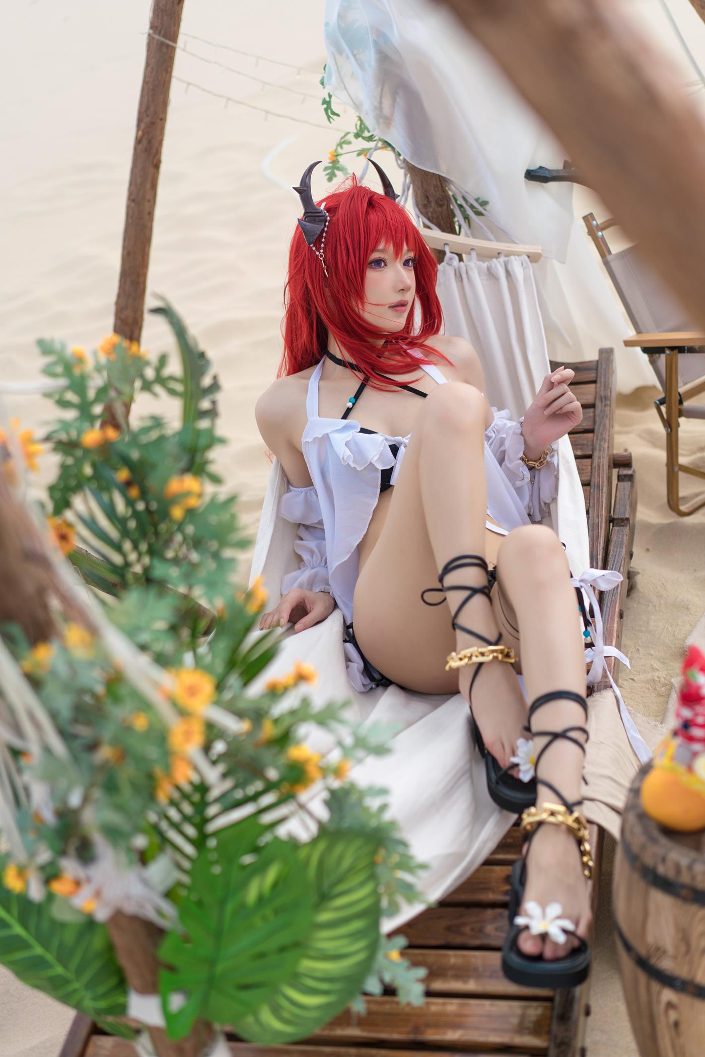 图片[23]-动漫博主阿包也是兔娘  明日方舟 史尔特尔泳装 [31P] – 速更版-美库