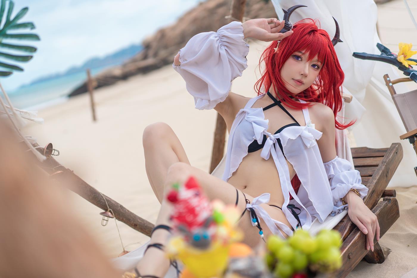 图片[24]-动漫博主阿包也是兔娘  明日方舟 史尔特尔泳装 [31P] – 速更版-美库