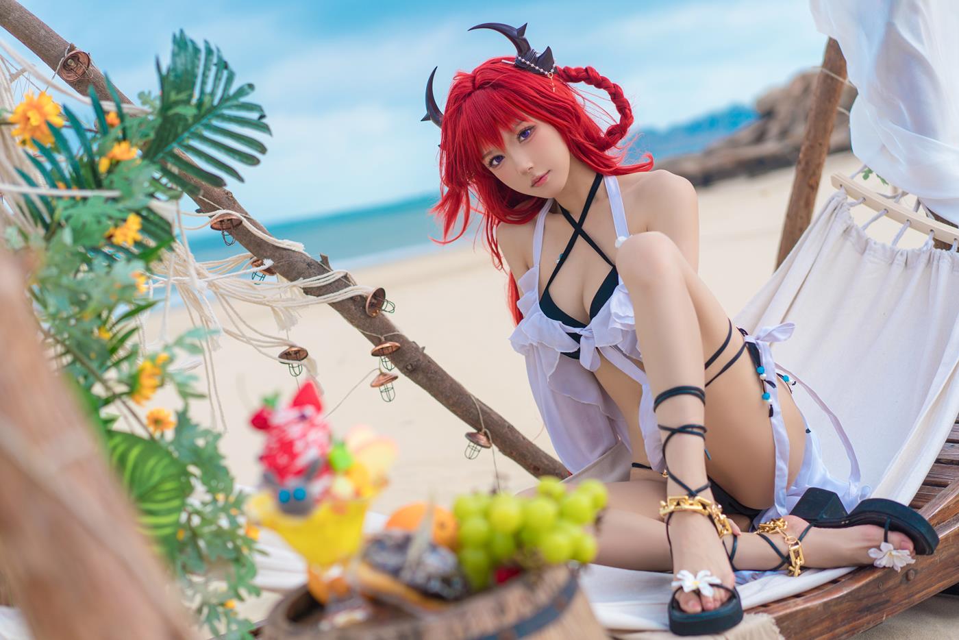 图片[25]-动漫博主阿包也是兔娘  明日方舟 史尔特尔泳装 [31P] – 速更版-美库