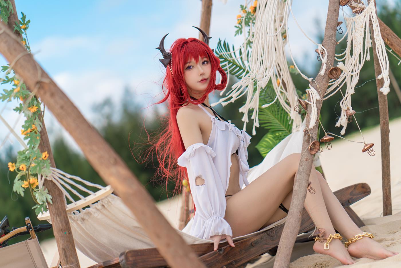 图片[30]-动漫博主阿包也是兔娘  明日方舟 史尔特尔泳装 [31P] – 速更版-美库