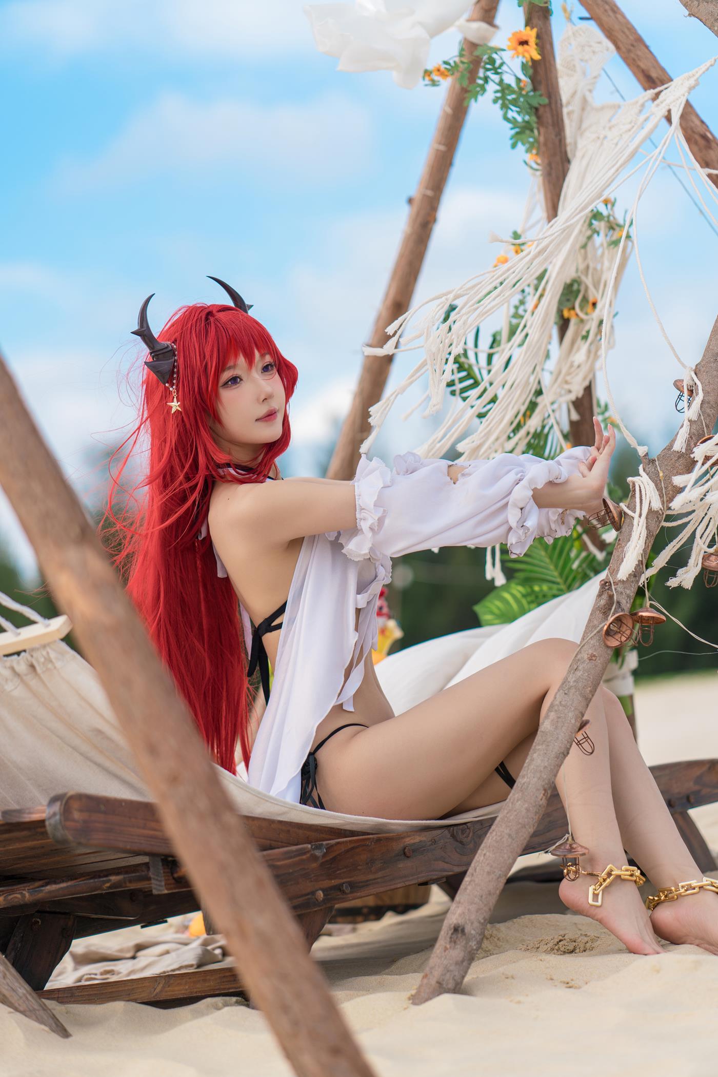 图片[31]-动漫博主阿包也是兔娘  明日方舟 史尔特尔泳装 [31P] – 速更版-美库