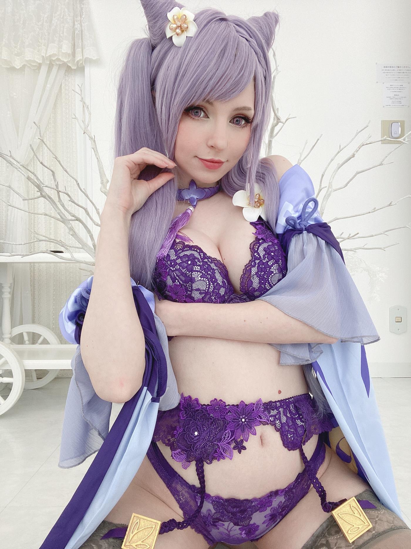 图片[37]-Peach milky – Keqing Genshin Impact[79P] – 速更版-美库