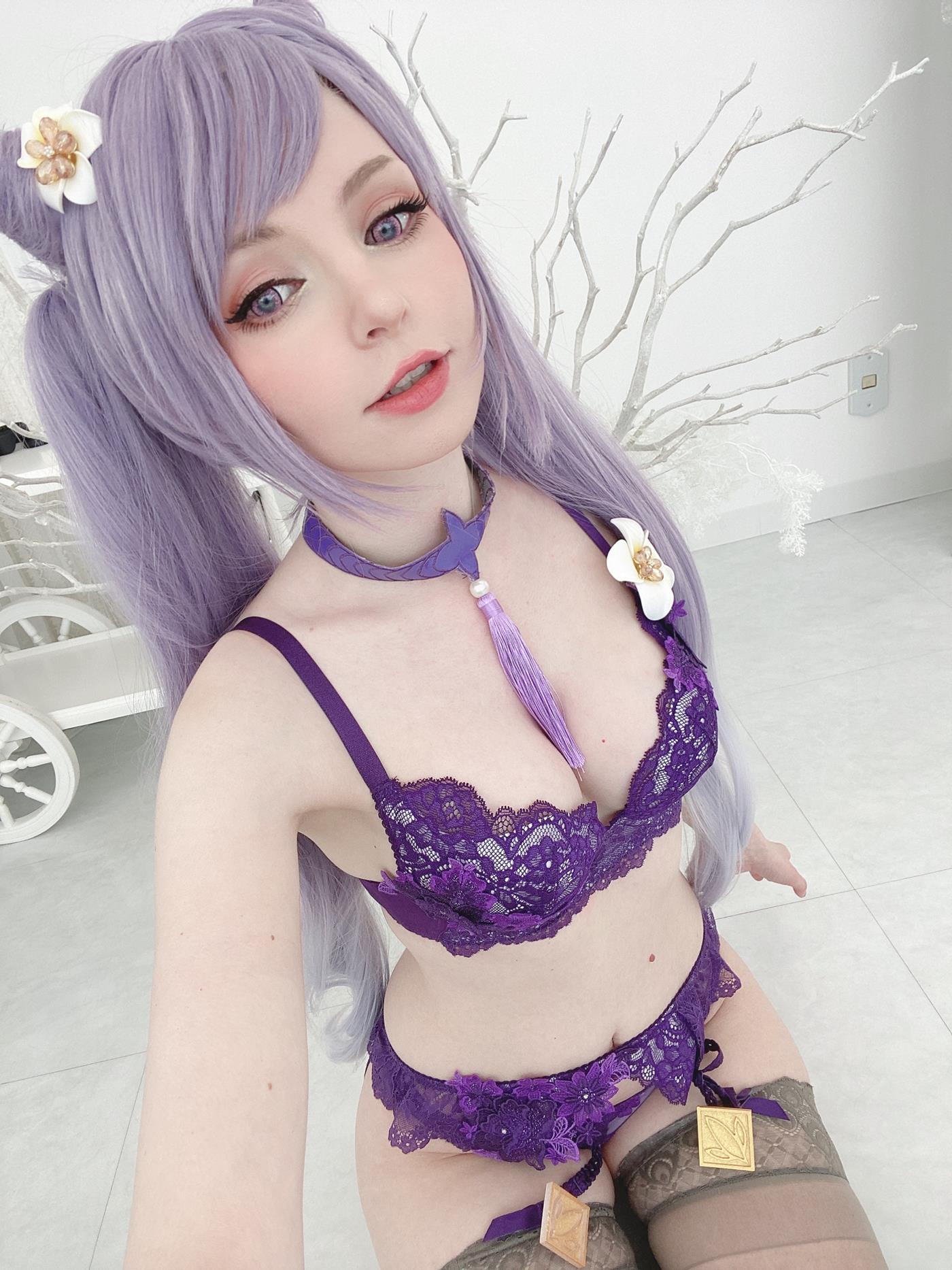 图片[53]-Peach milky – Keqing Genshin Impact[79P] – 速更版-美库